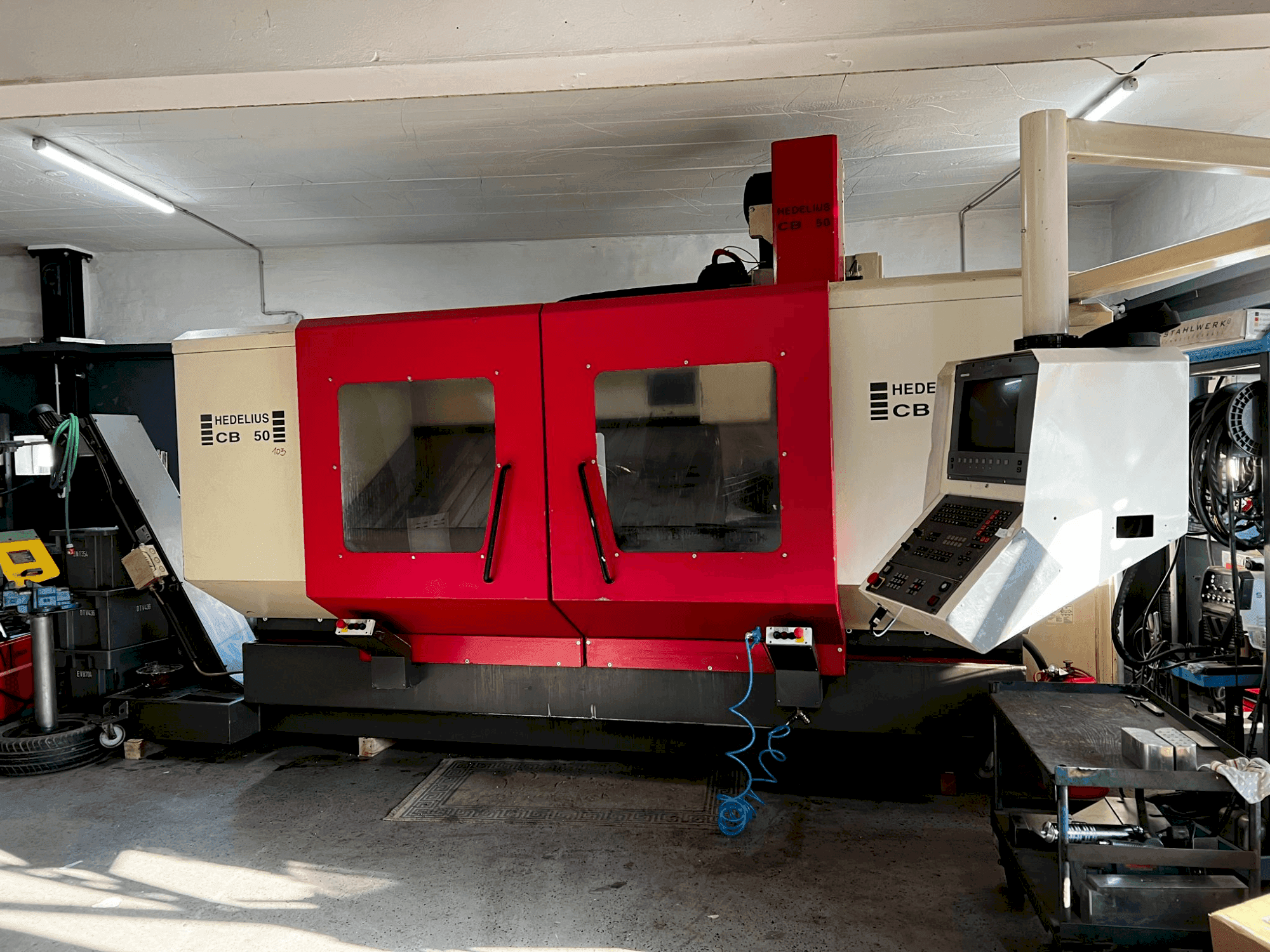 HEDELIUS CB 50-maskinen framifrån