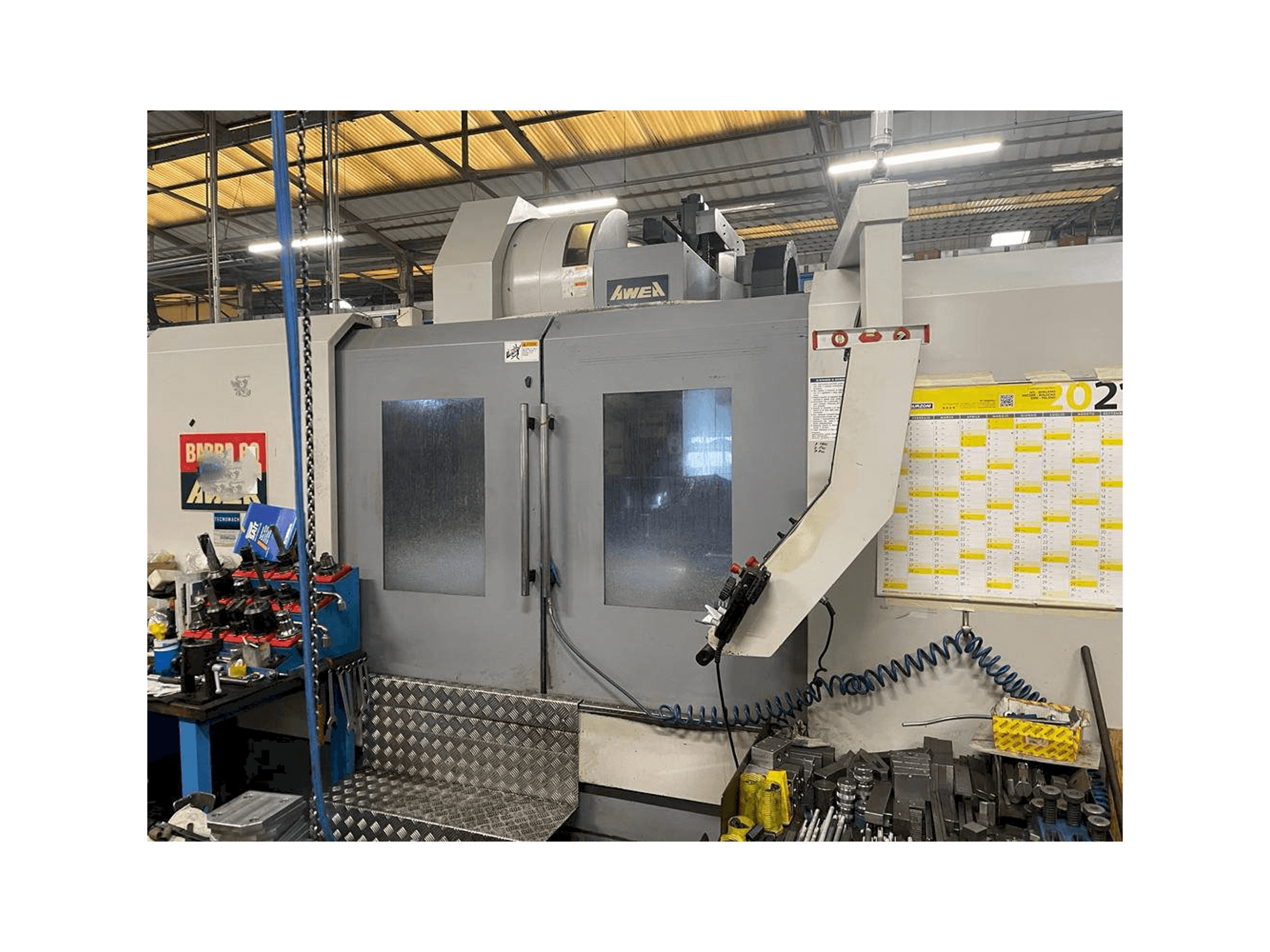 AWEA BM-1600-maskinen framifrån