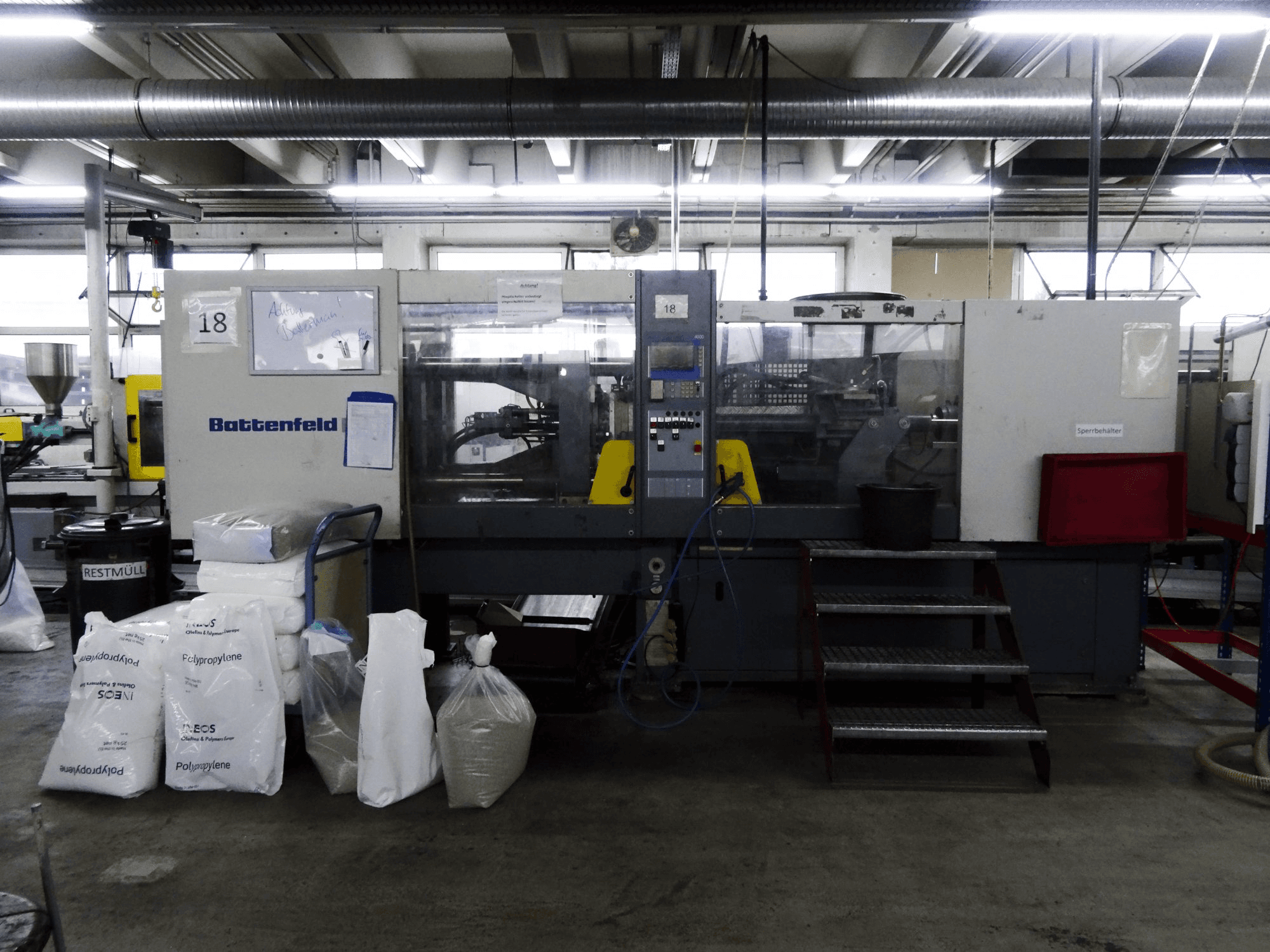 Battenfeld-maskinen framifrånBA 1500/630 BK