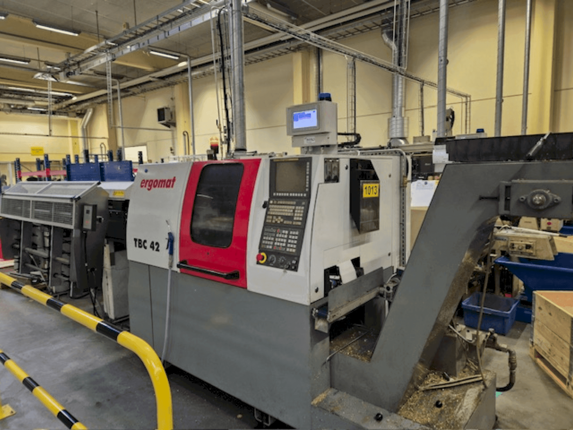 ERGOMAT TBC-42-maskinen framifrån