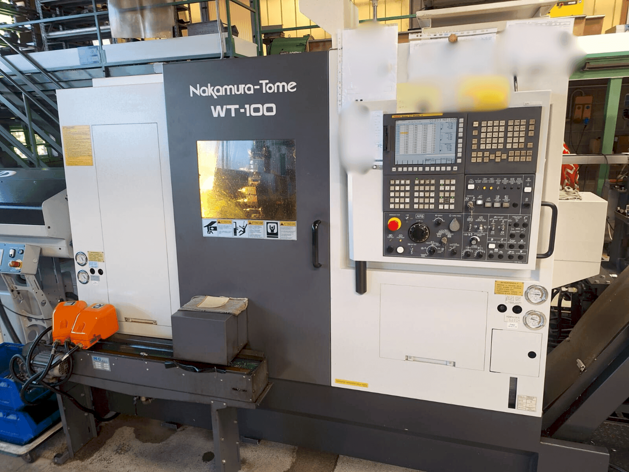 NAKAMURA-TOME WT-100-maskinen framifrån
