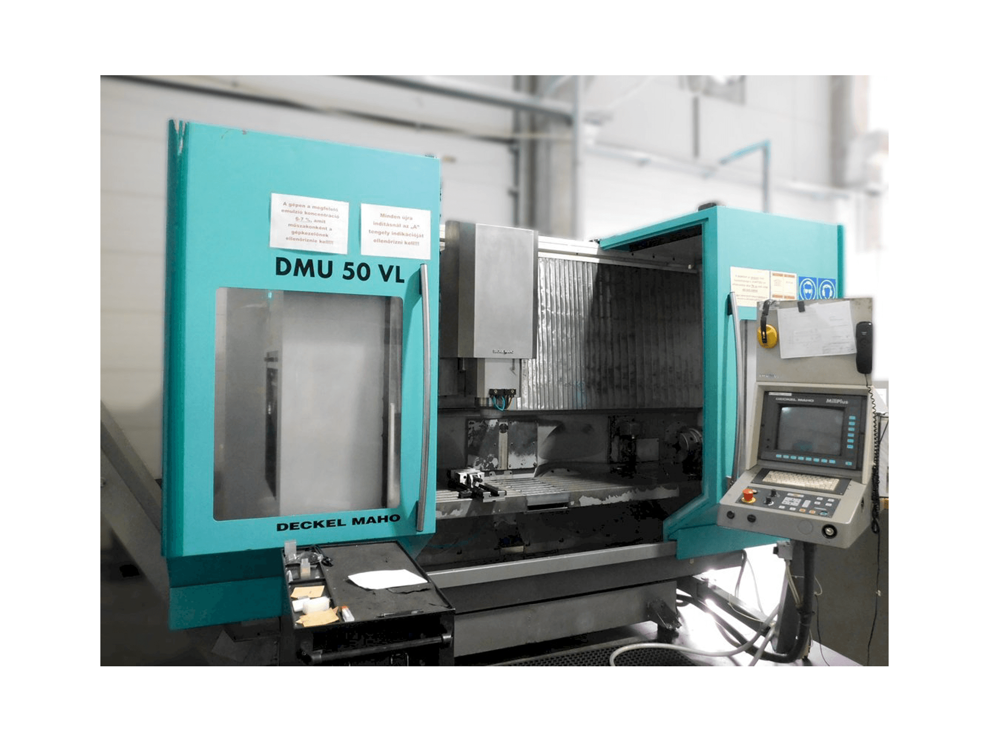DMG DMU 50 VL-maskinen framifrån