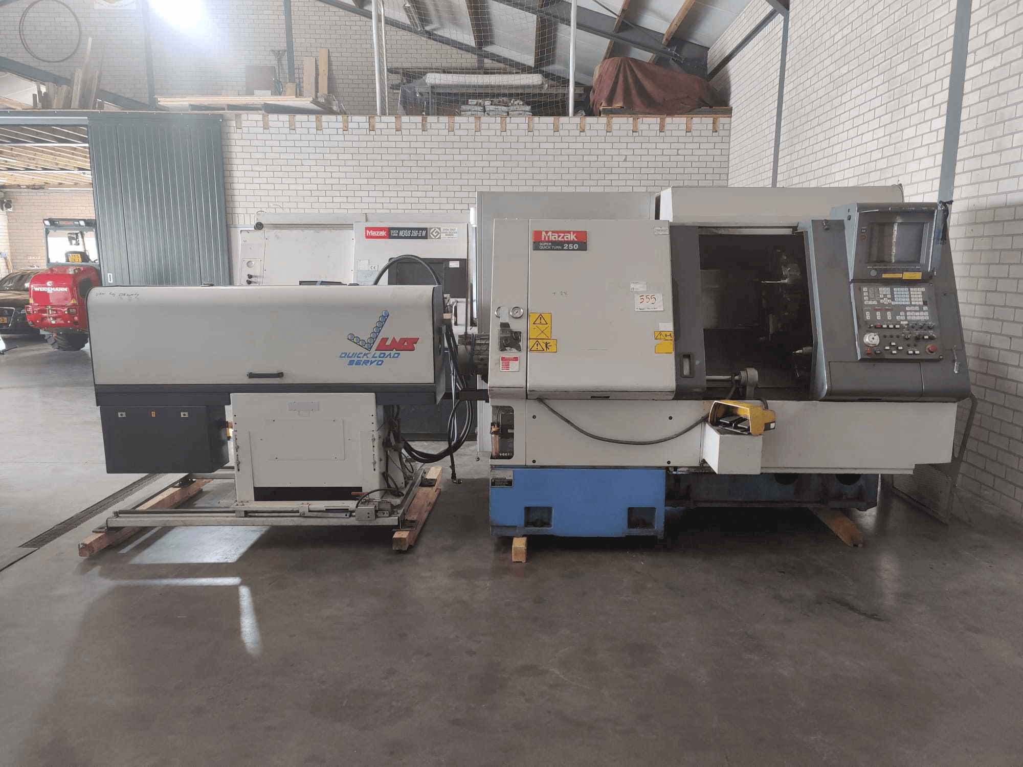 Mazak Super Quick Turn 250-maskinen framifrån