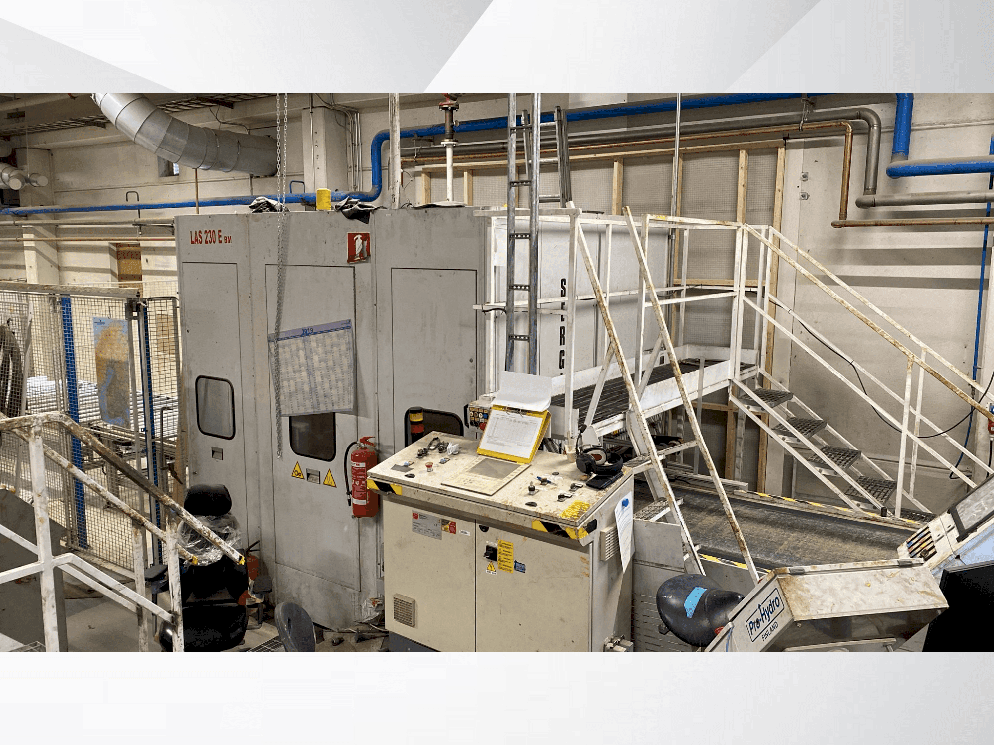 SERGIANI LAS 230BM-maskinen framifrån