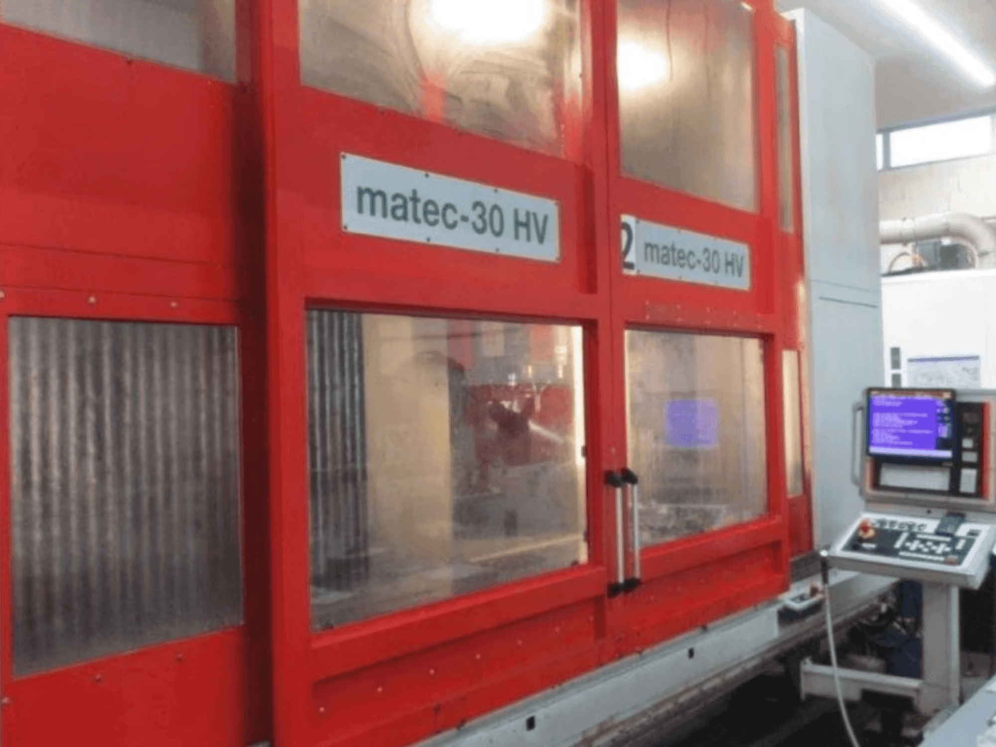 Matec 30 HV CNC-maskinen framifrån