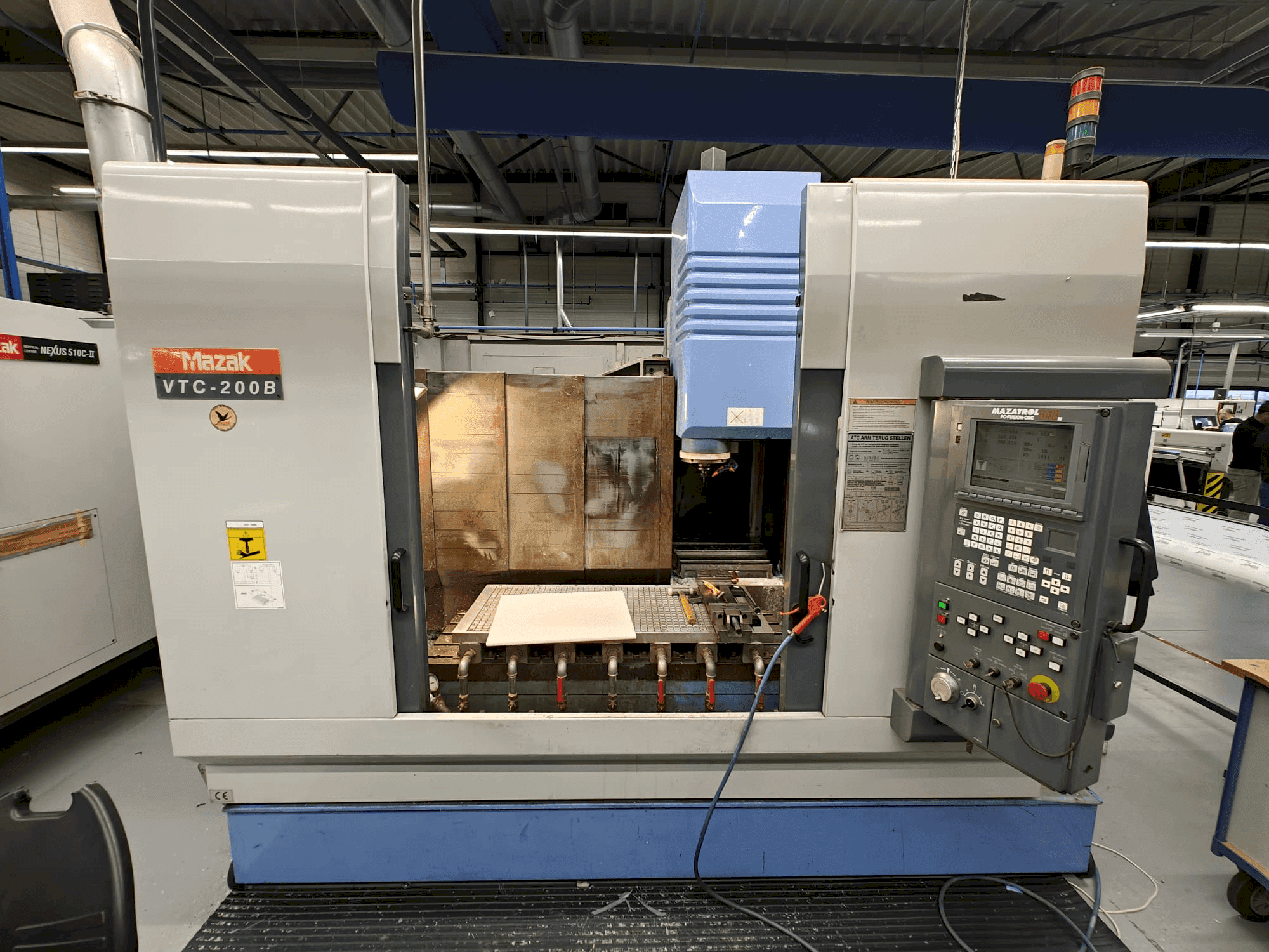Mazak VTC-200B-maskinen framifrån