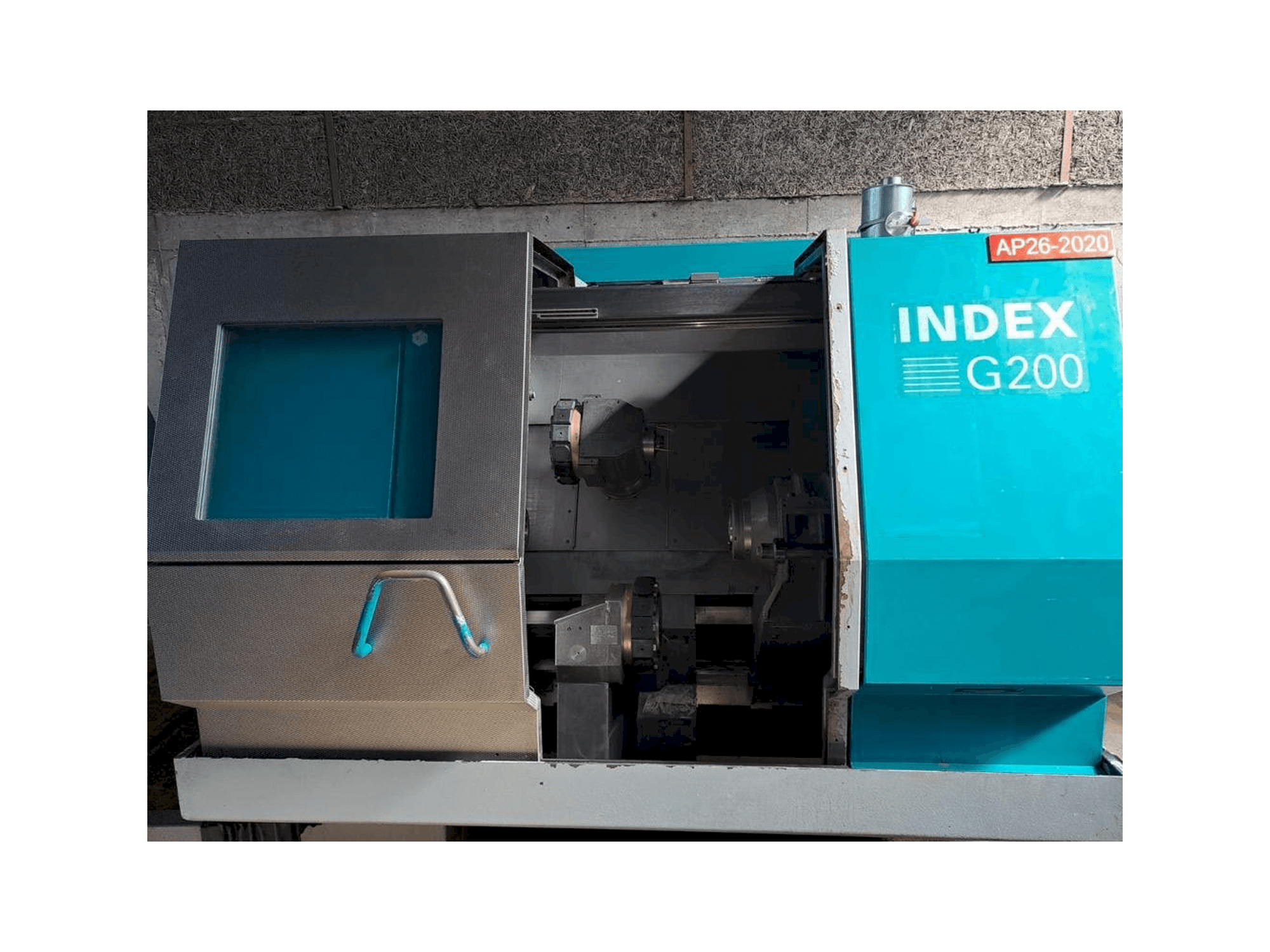 Index G200-maskinen framifrån