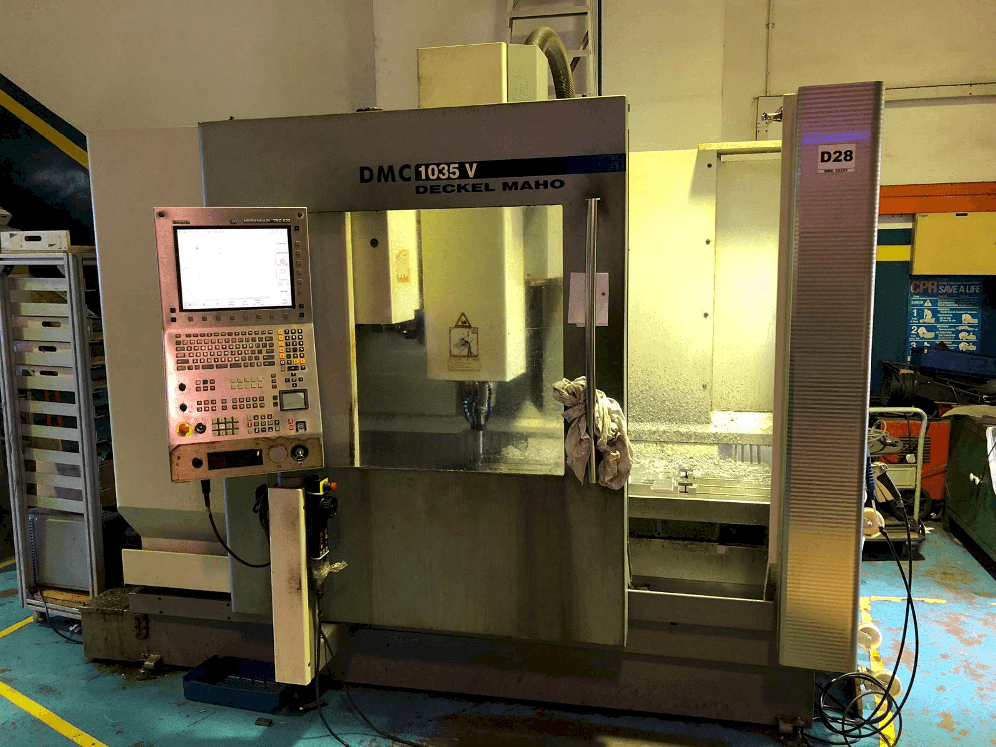 DMG DMC 1035V-maskinen framifrån