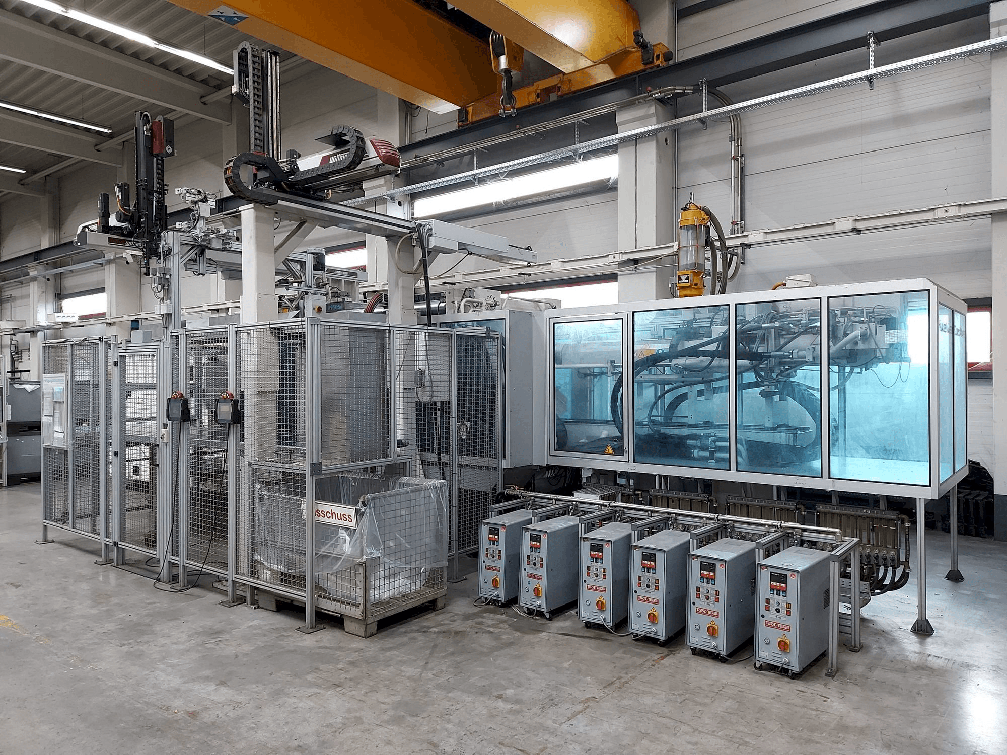 Krauss Maffei 650 Tandem-maskinen framifrån