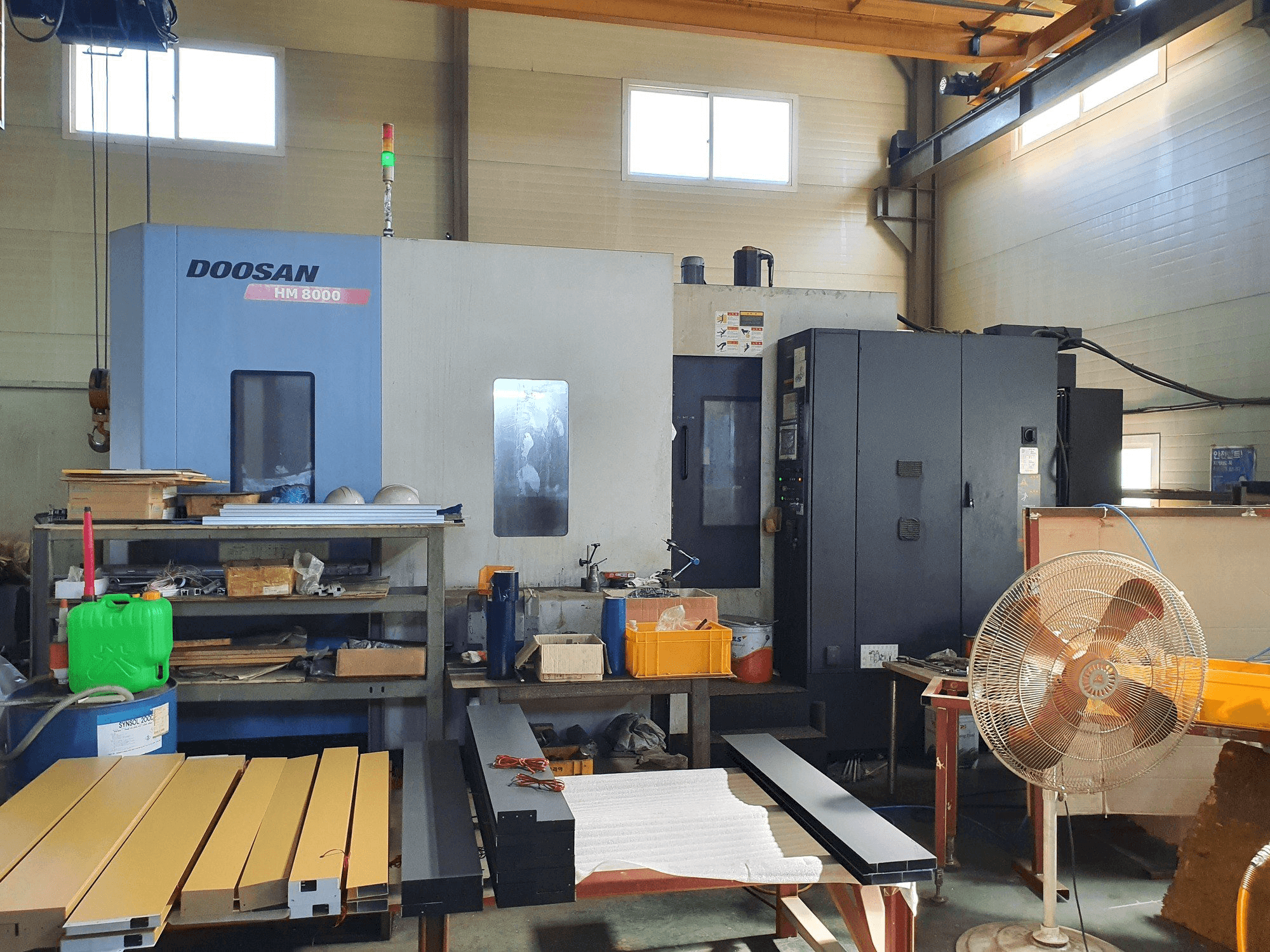 Doosan HM8000-maskinen framifrån