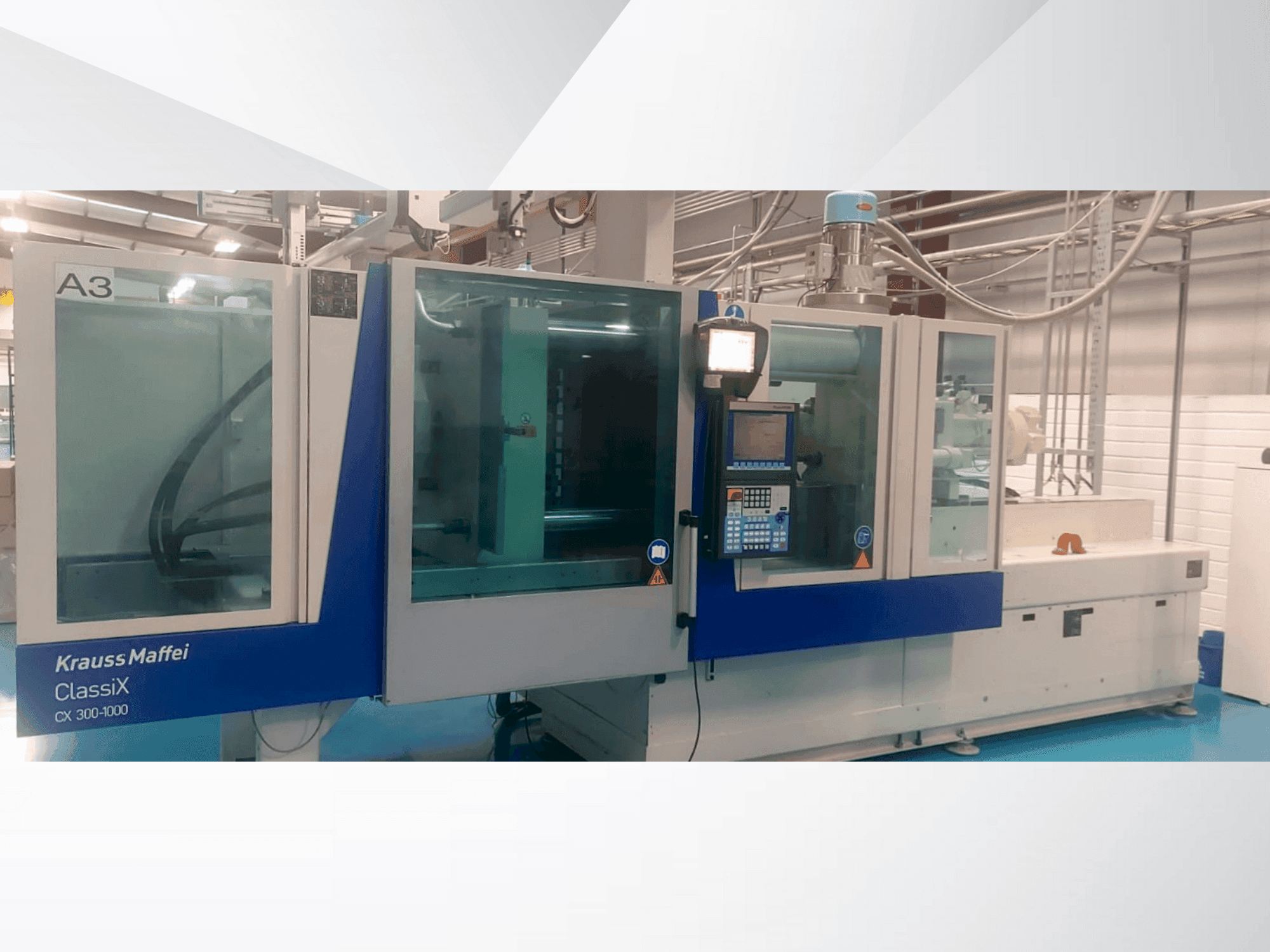Krauss Maffei ClassiX 300-1000 CX-maskinen framifrån
