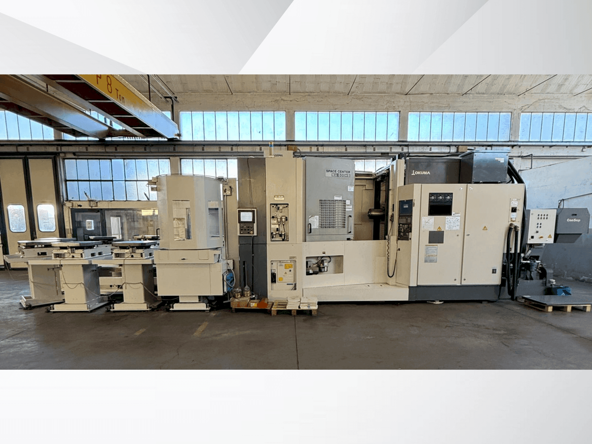 Okuma SPACE CENTER MA-600HB-maskinen framifrån