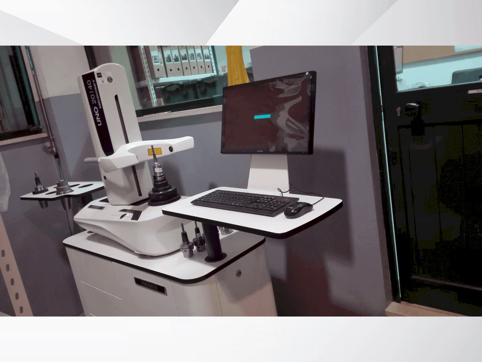 HAIMER UNO 20/40 microset-maskinen framifrån