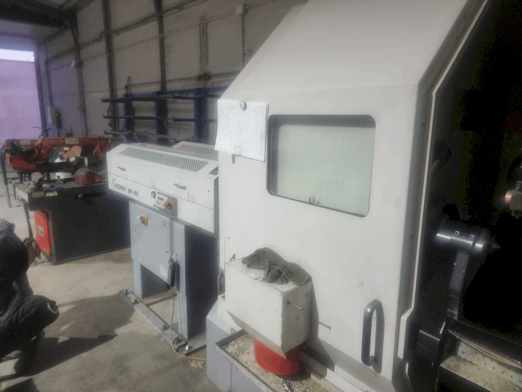 Goodway MSY 280-maskinen sedd från höger sida