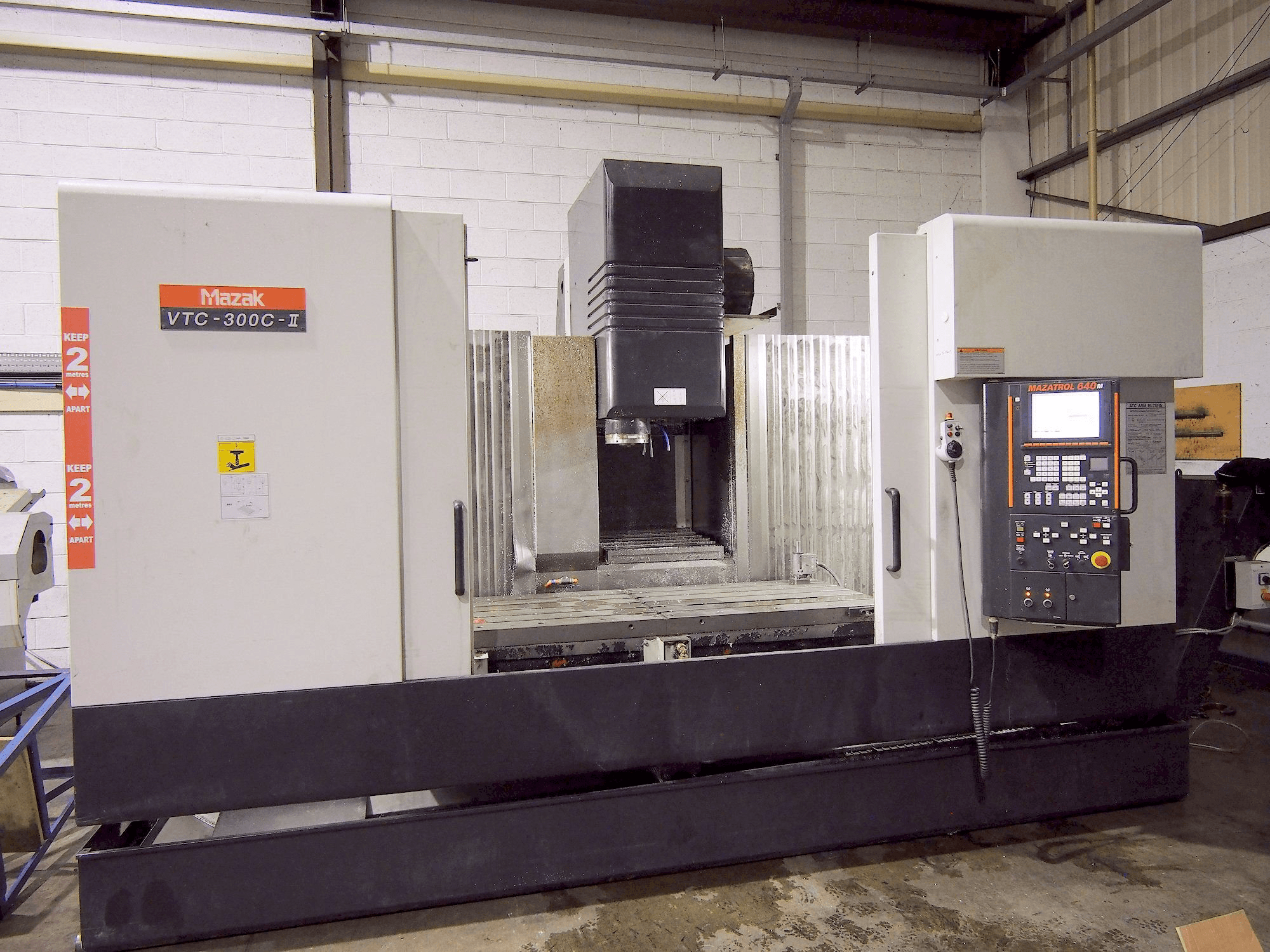 Mazak VTC-300C-II-maskinen framifrån