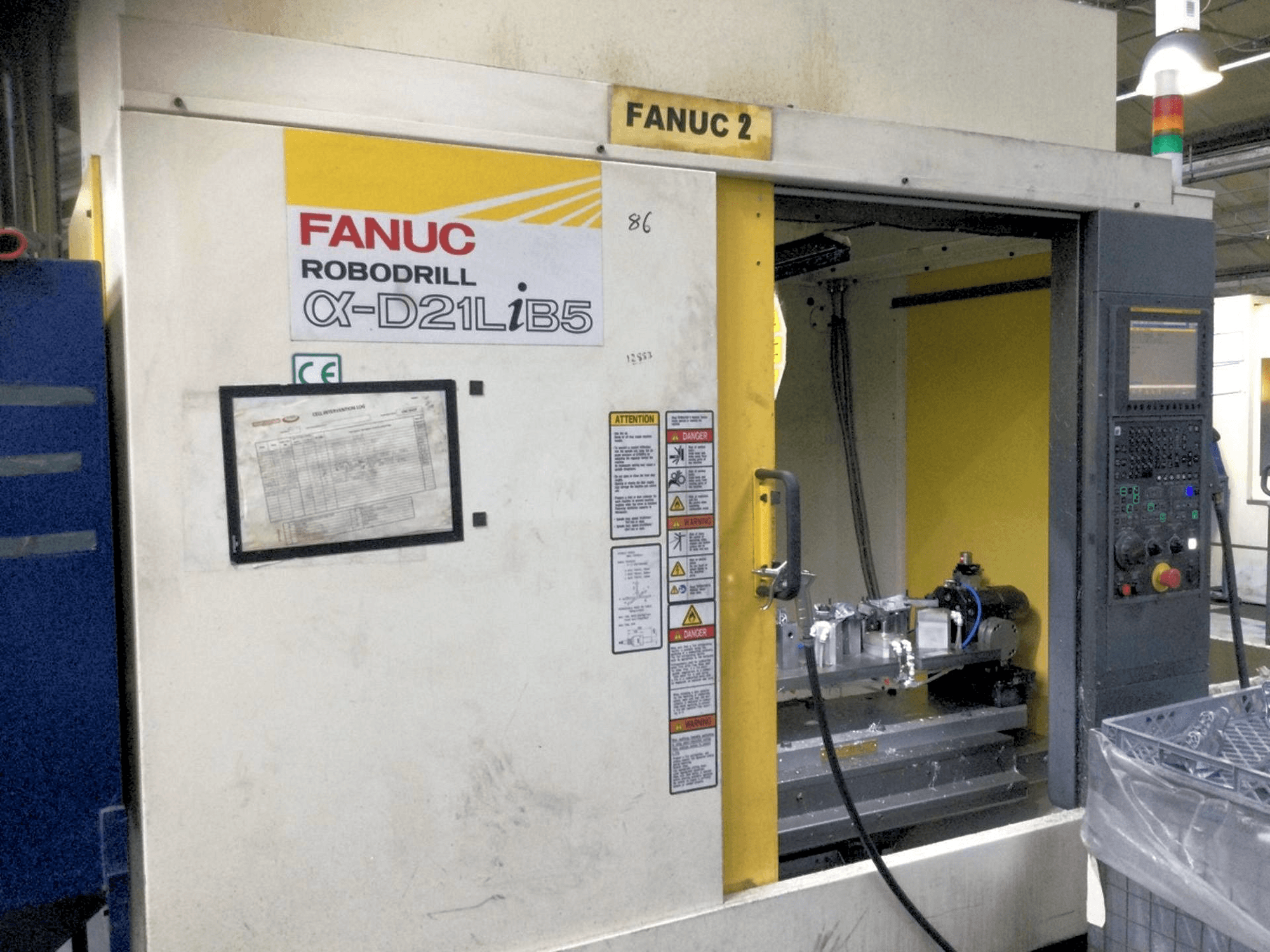 FANUC Robodrill Alpha D21LiB5-maskinen framifrån