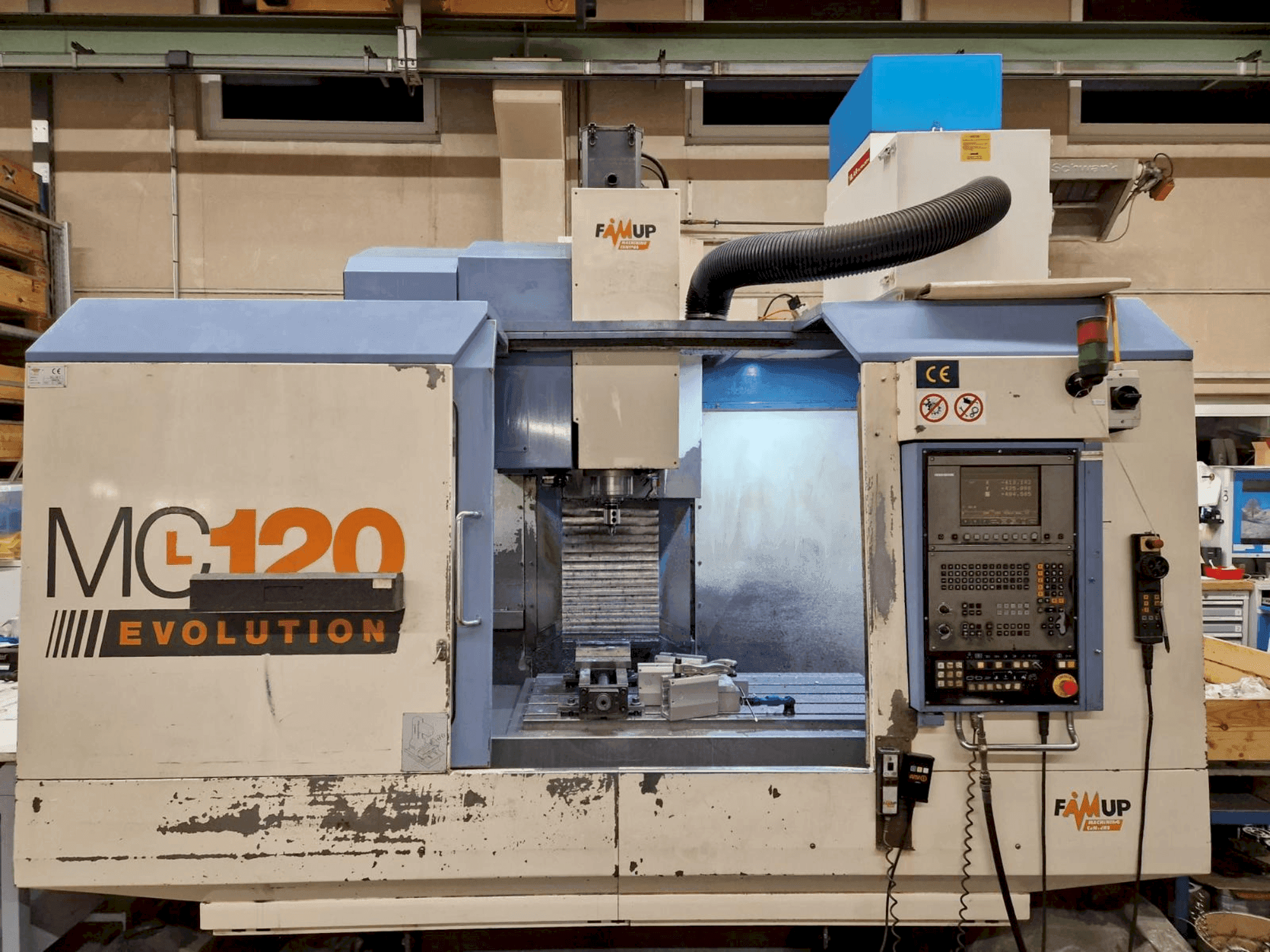FAMUP MCL 120 Evolution-maskinen framifrån