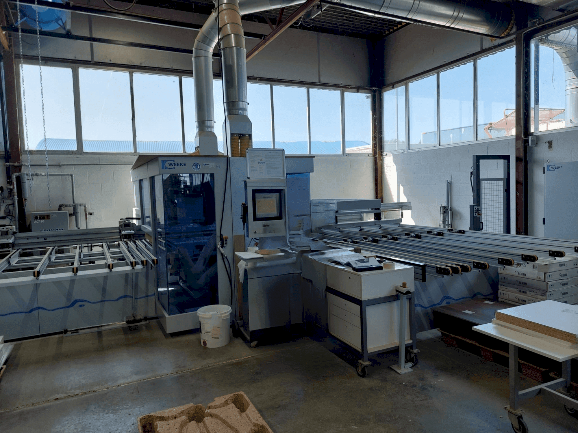 Weeke Optimat BHX 500/D-maskinen framifrån