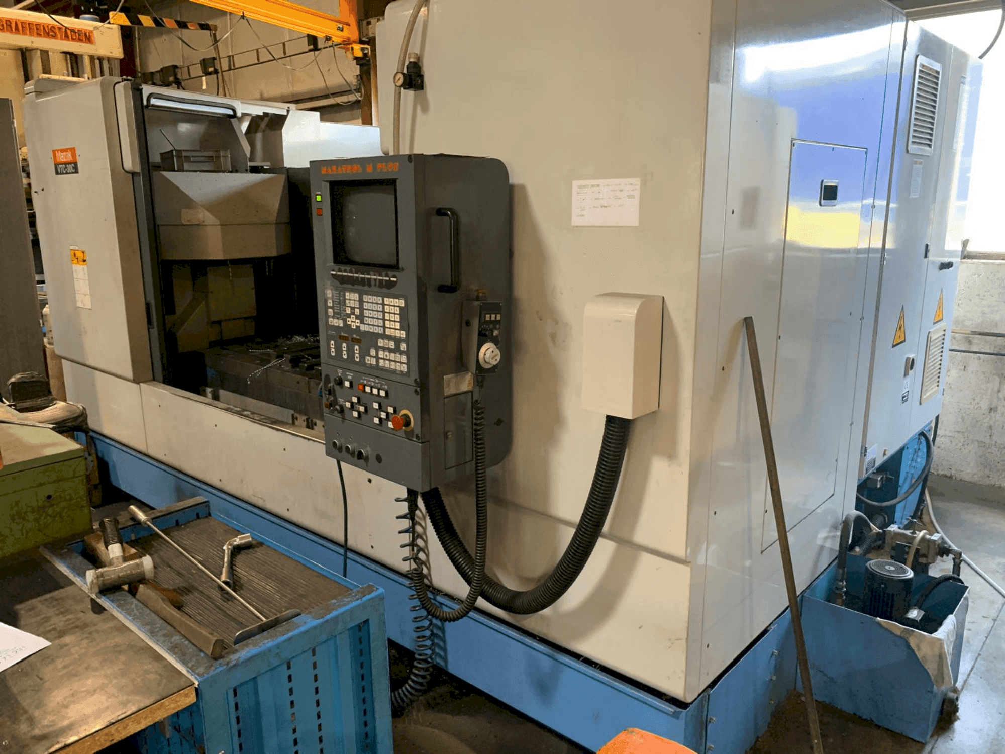 Mazak VTC 30C-maskinen framifrån