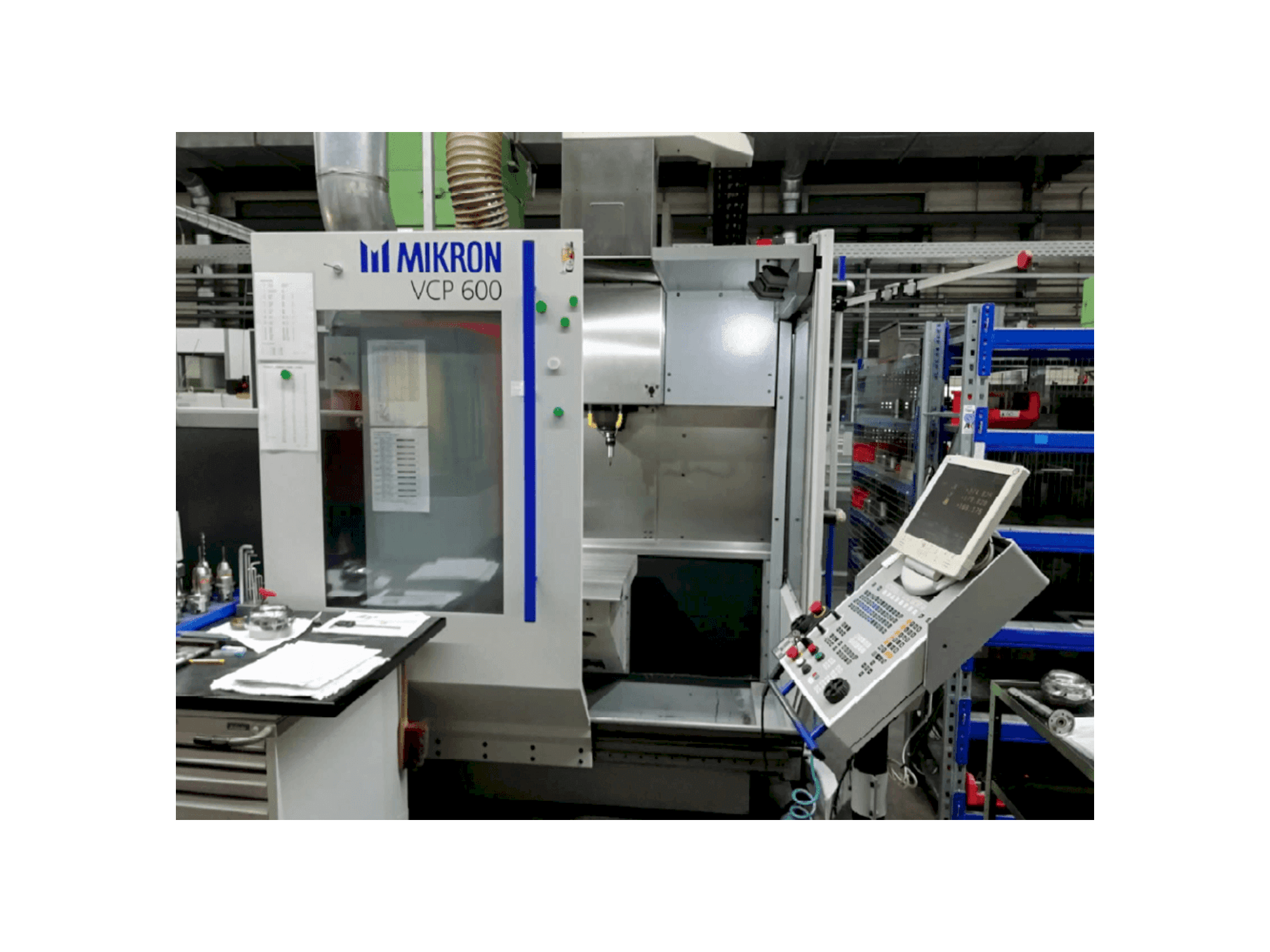 MIKRON VCP 600-maskinen framifrån