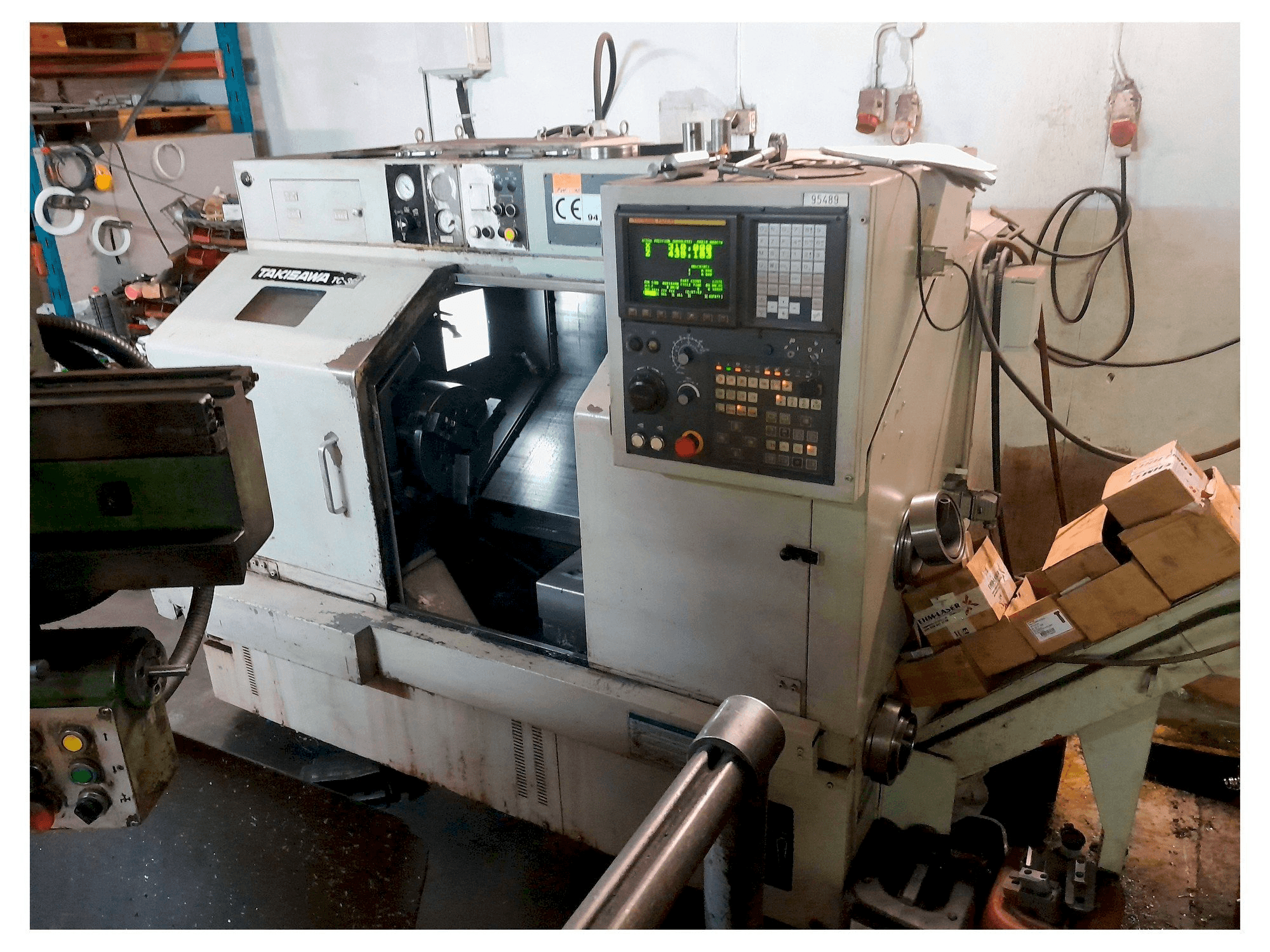 Takisawa TC-30-maskinen framifrån