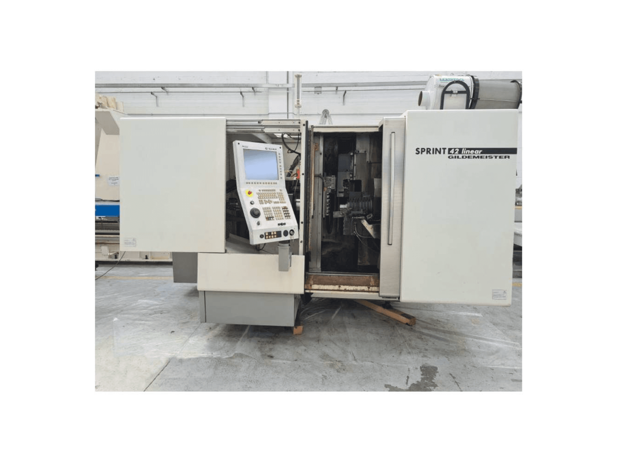 Gildemeister Sprint 42 linear-maskinen framifrån