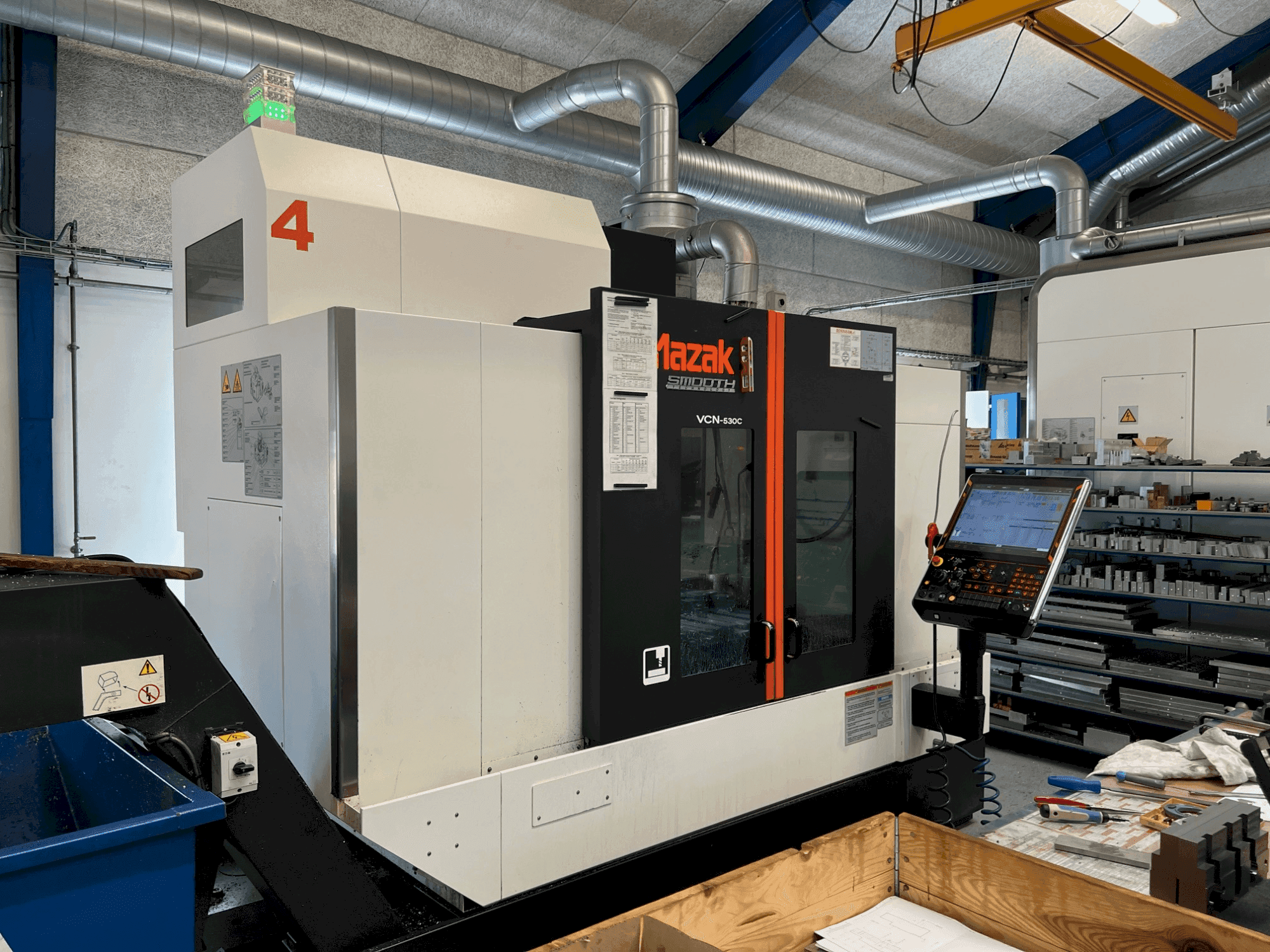 Mazak VCN-530C-maskinen framifrån