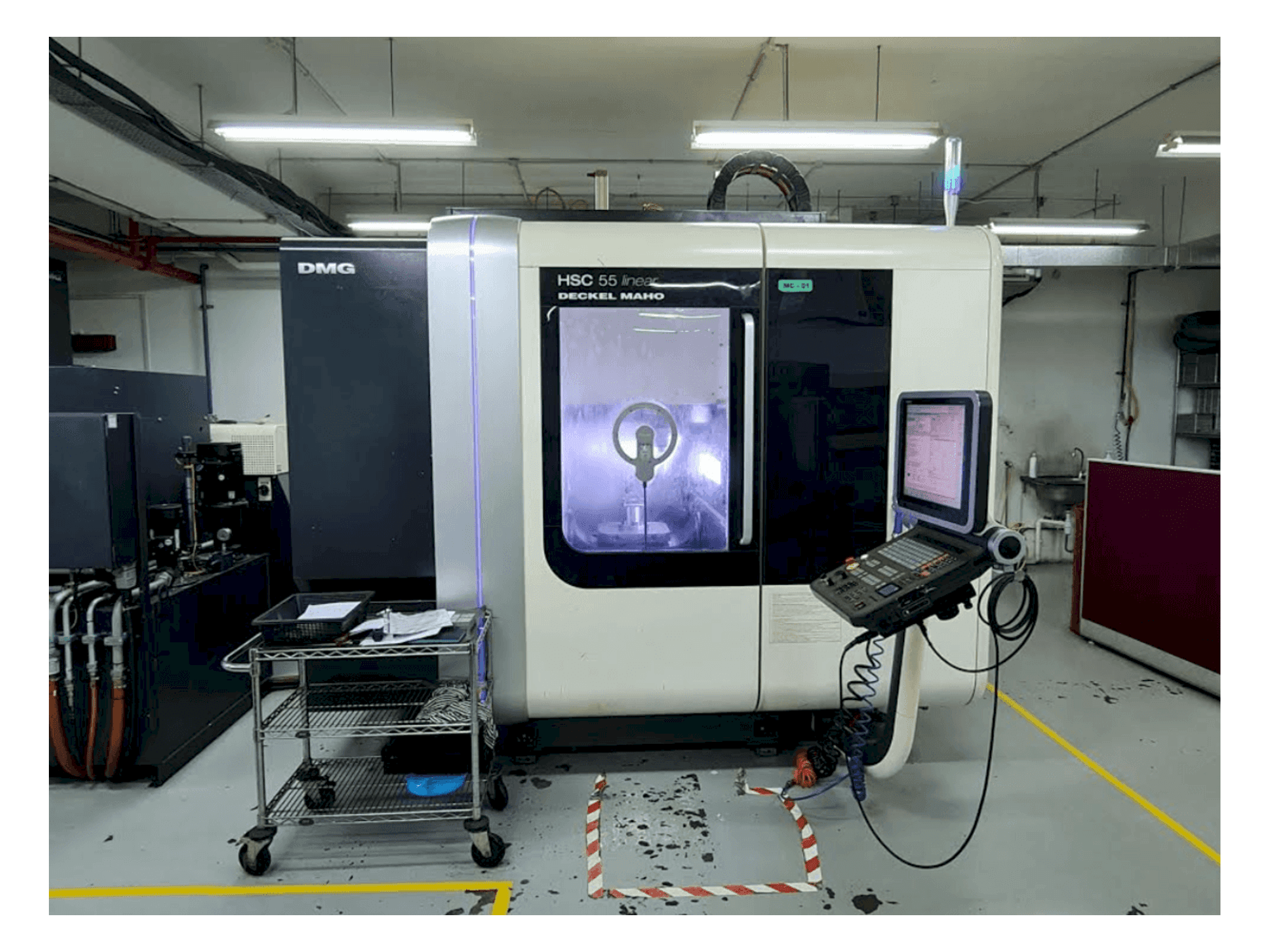 DECKEL MAHO HSC 55 linear-maskinen framifrån