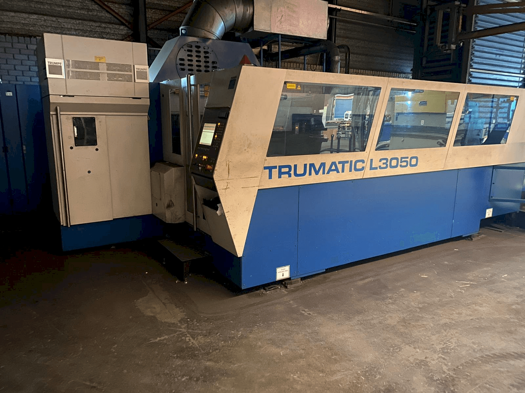 Trumpf Trumatic L3050-maskinen framifrån