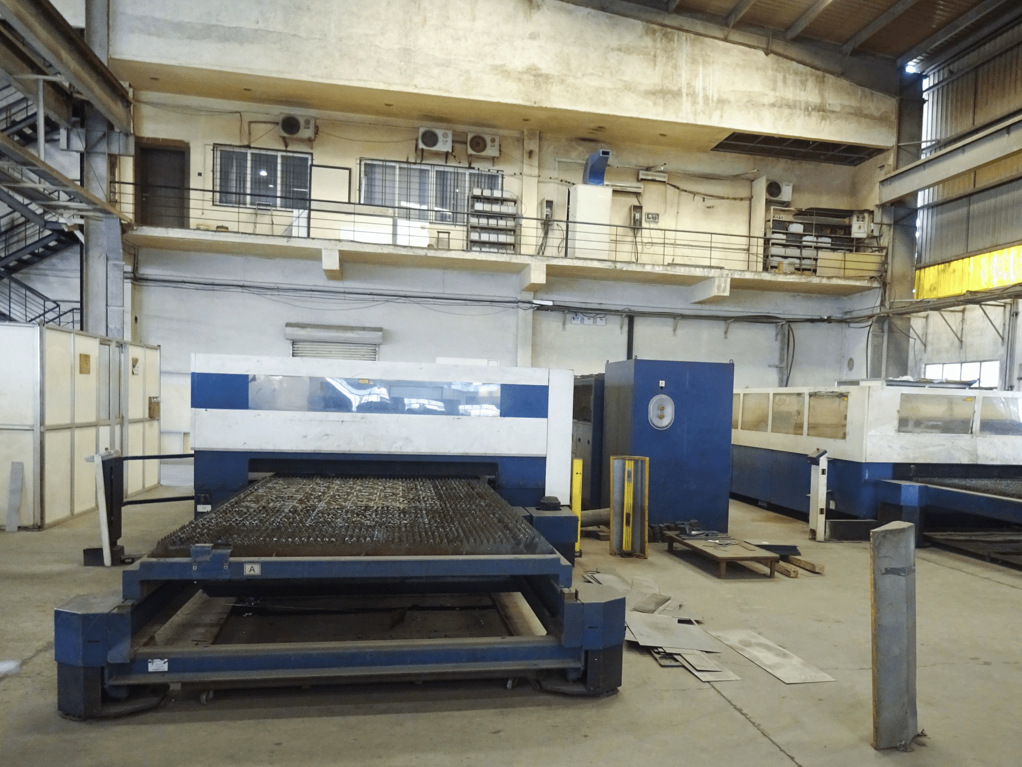 Trumpf-maskinens arbetsytaTruLaser 5040