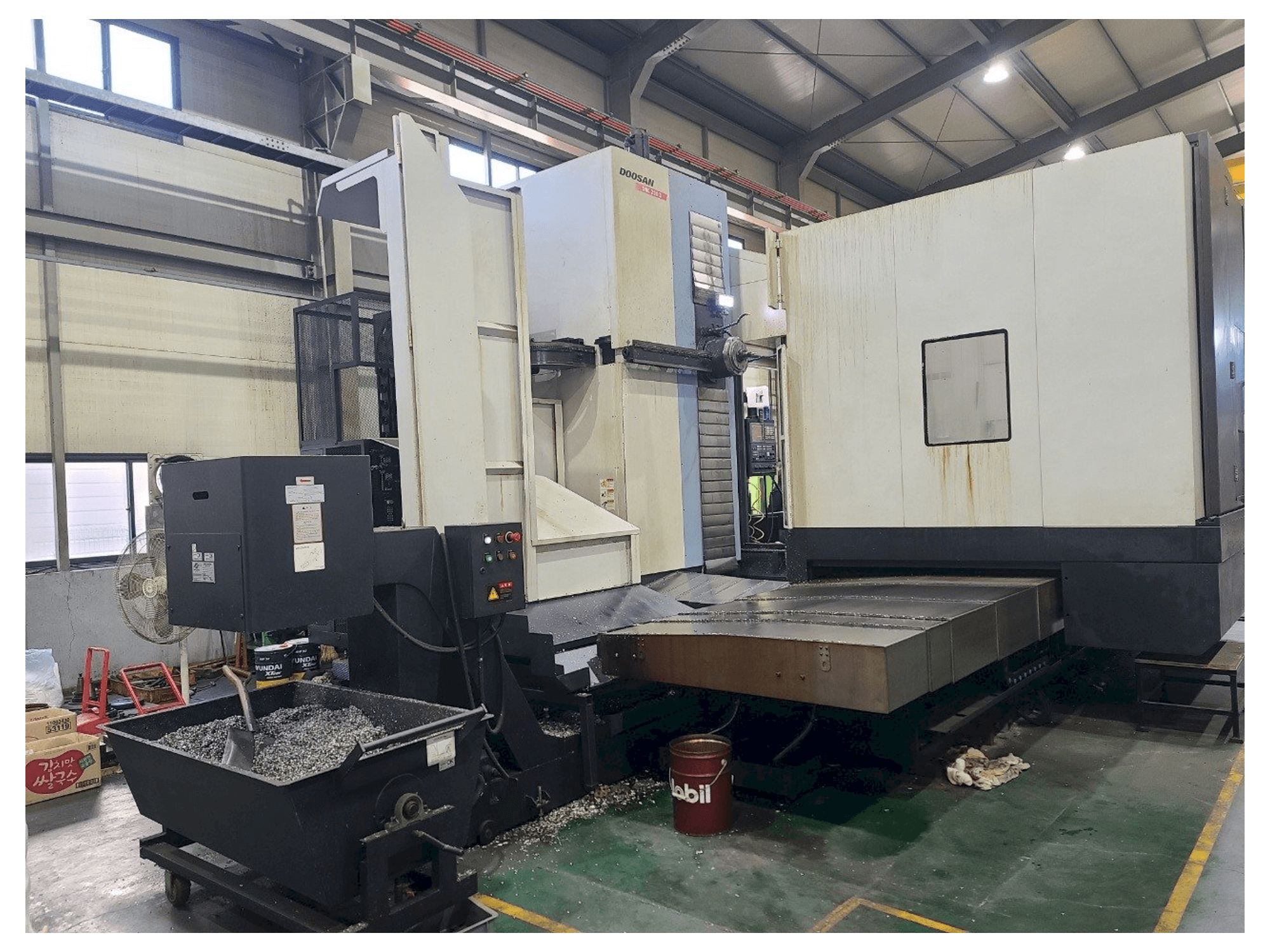 Doosan DBC250II-maskinen framifrån