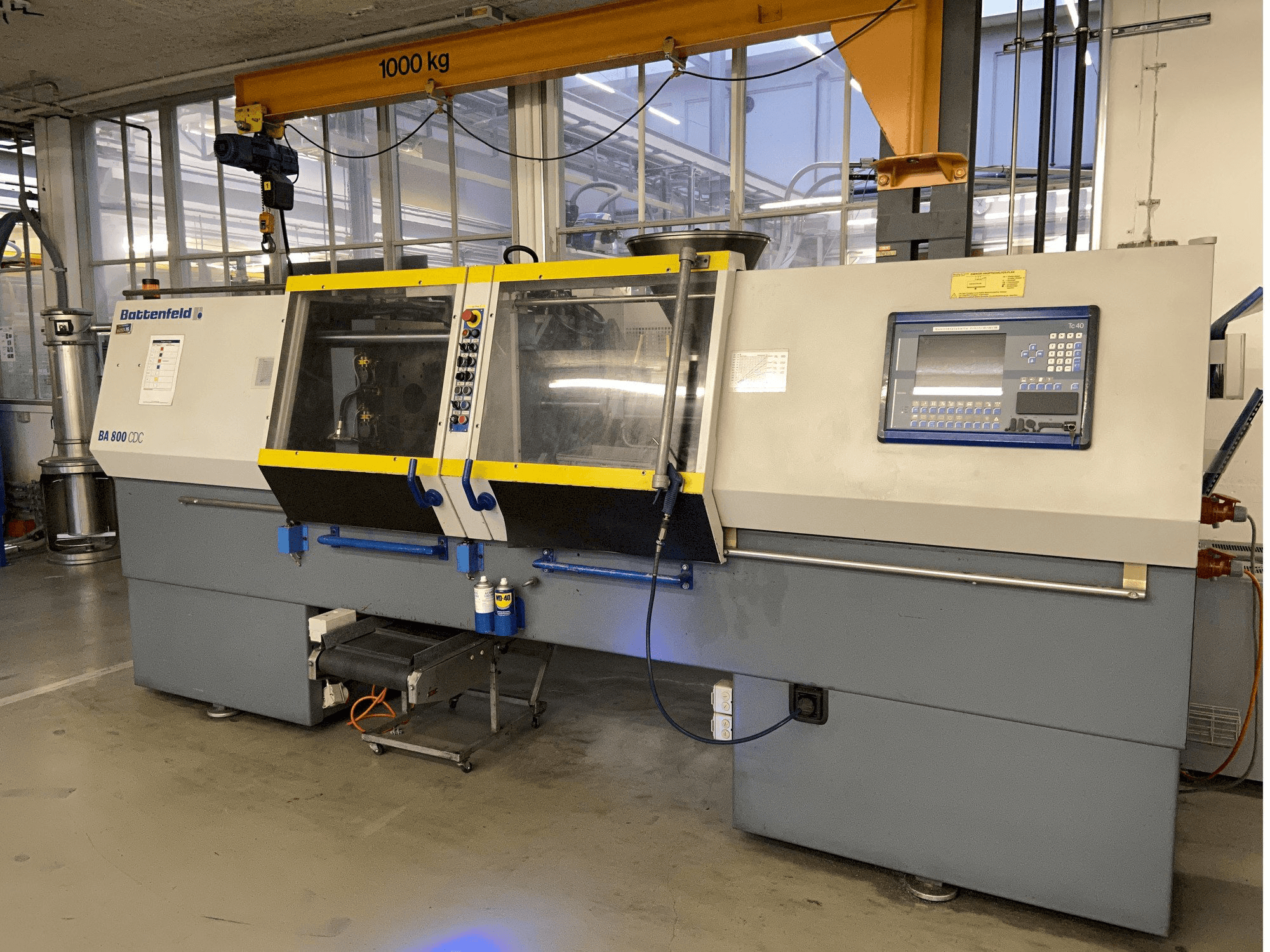 Battenfeld BA 800/125 CDC-maskinen framifrån