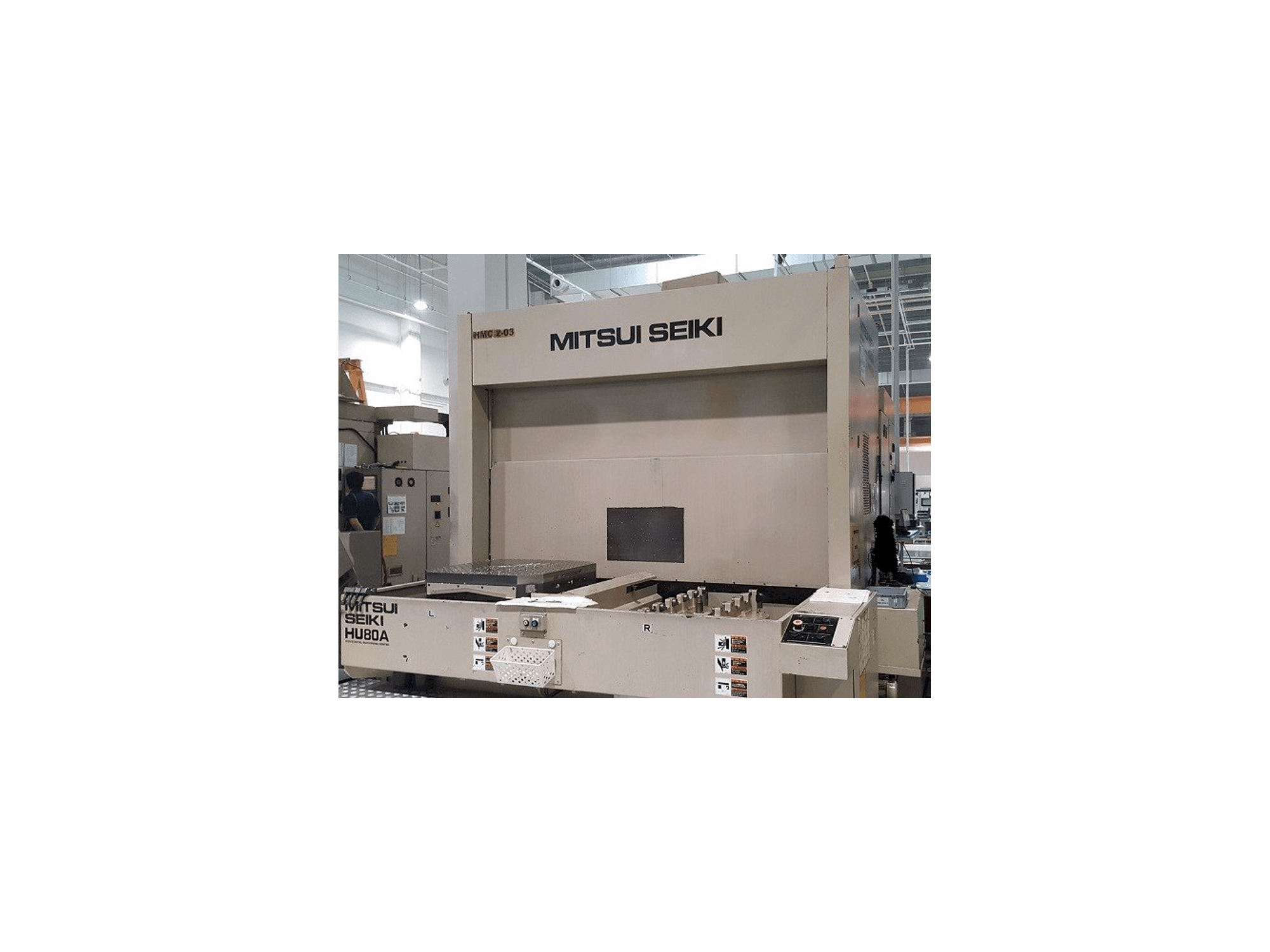 Mitsui Seiki HU80A-maskinen framifrån