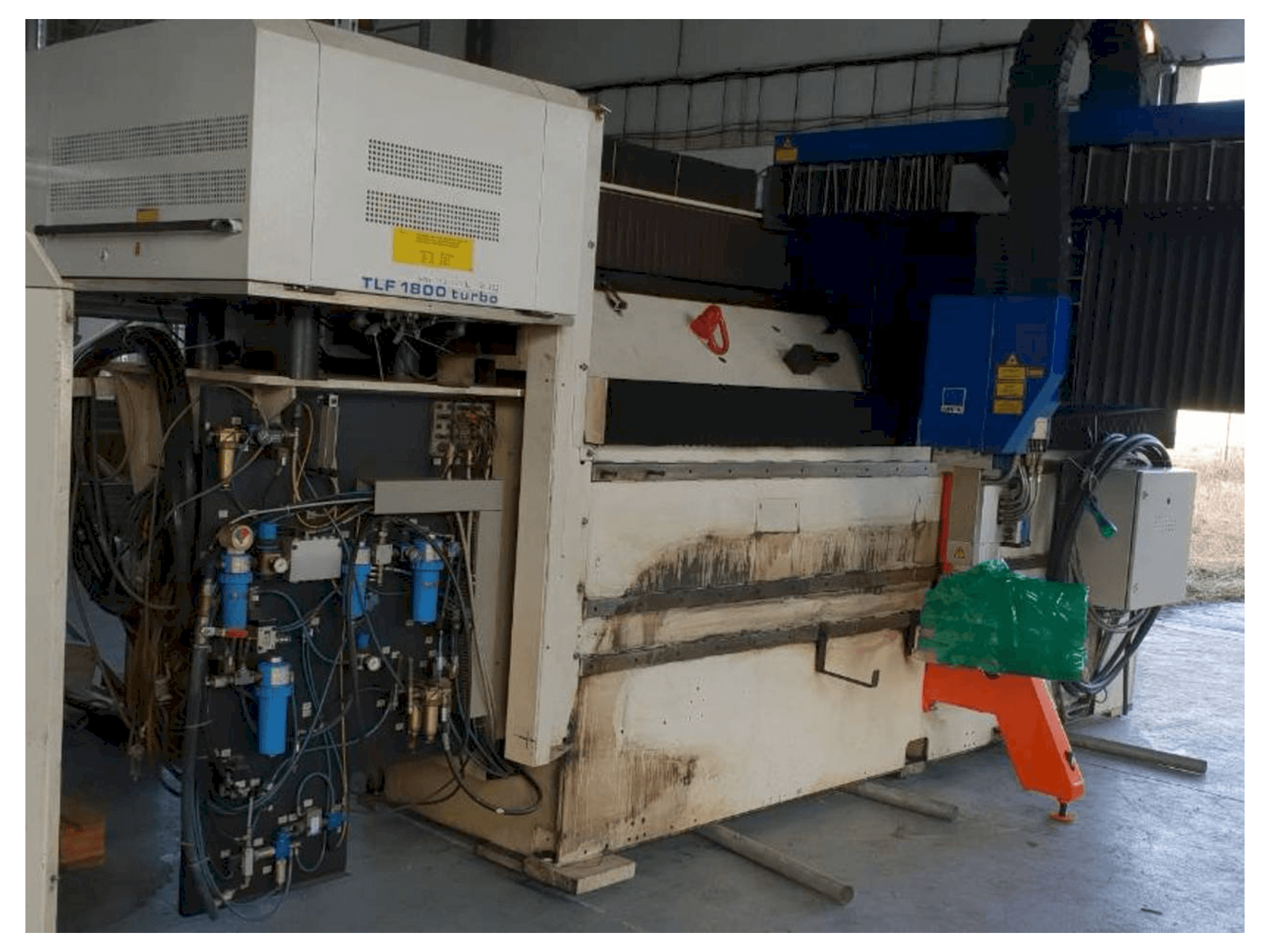 Trumpf Lasercell TLC 1005-maskinen framifrån