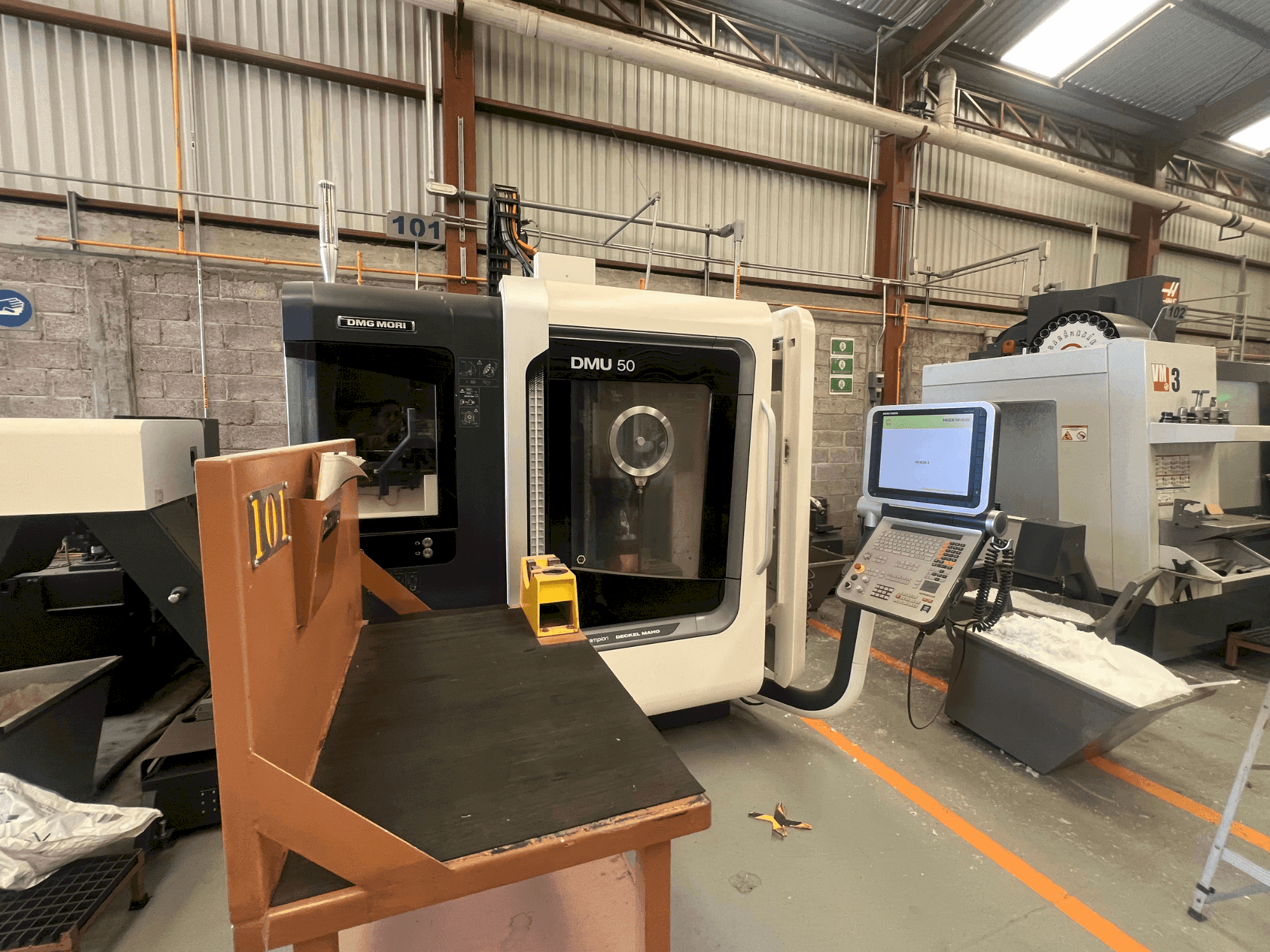 DMG MORI DMU 50-maskinen framifrån