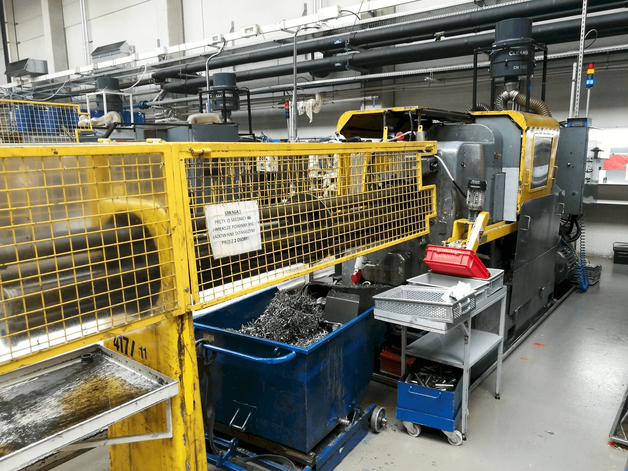 Wickman 1 3/8"-6-maskinen framifrån