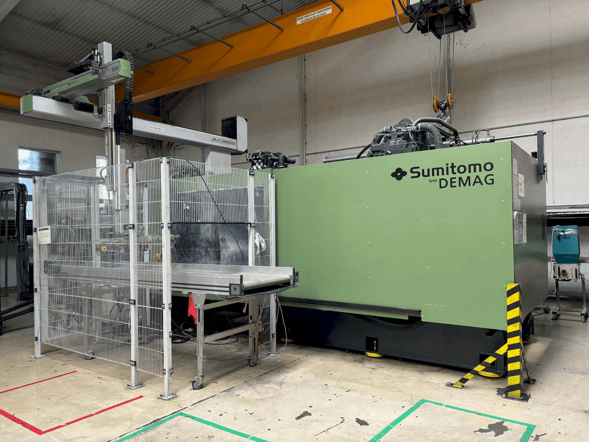 SUMITOMO SHI DEMAG Systec 800/1120-6400-maskinen framifrån