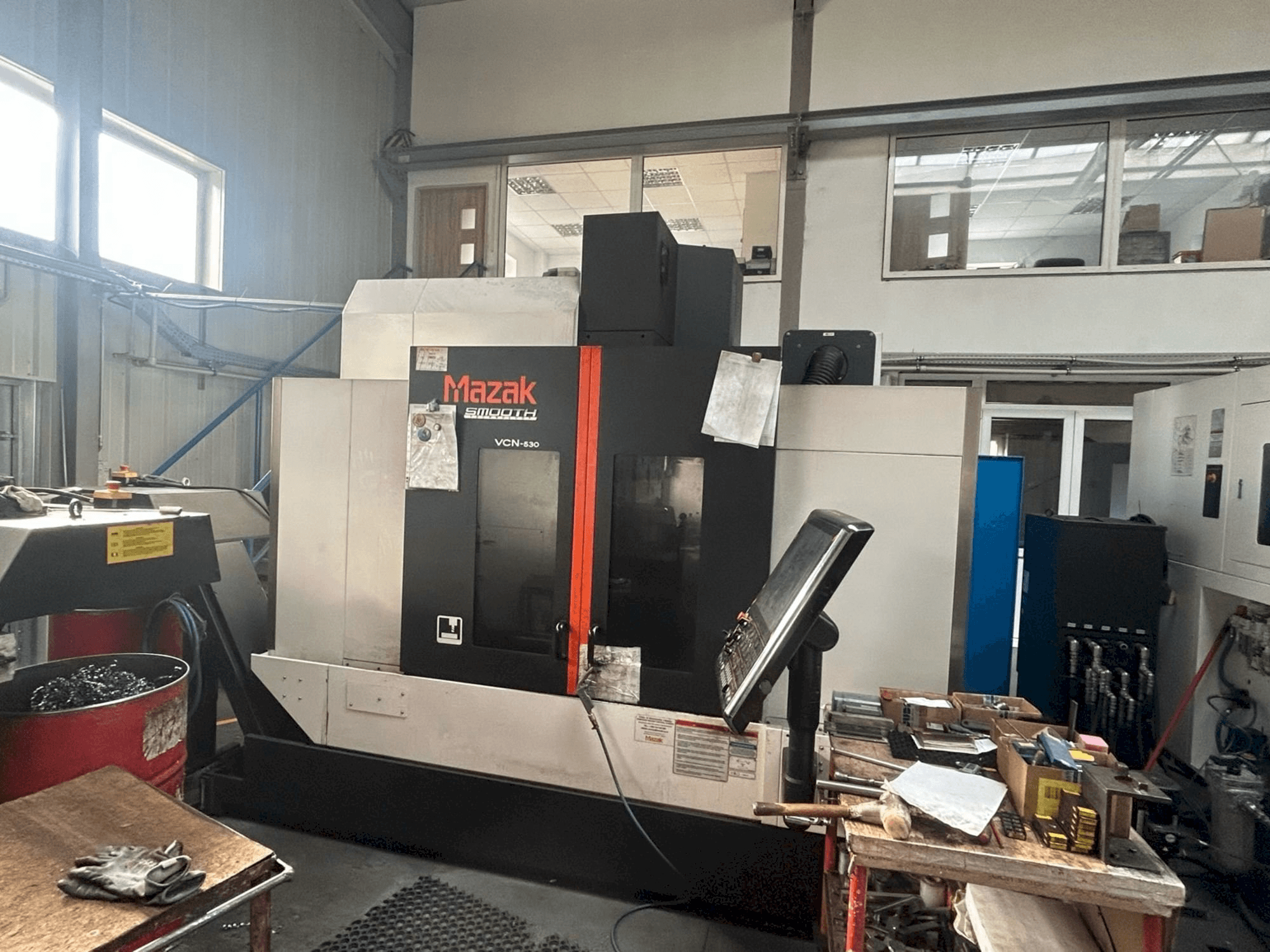 Mazak VCN-530-maskinen framifrån