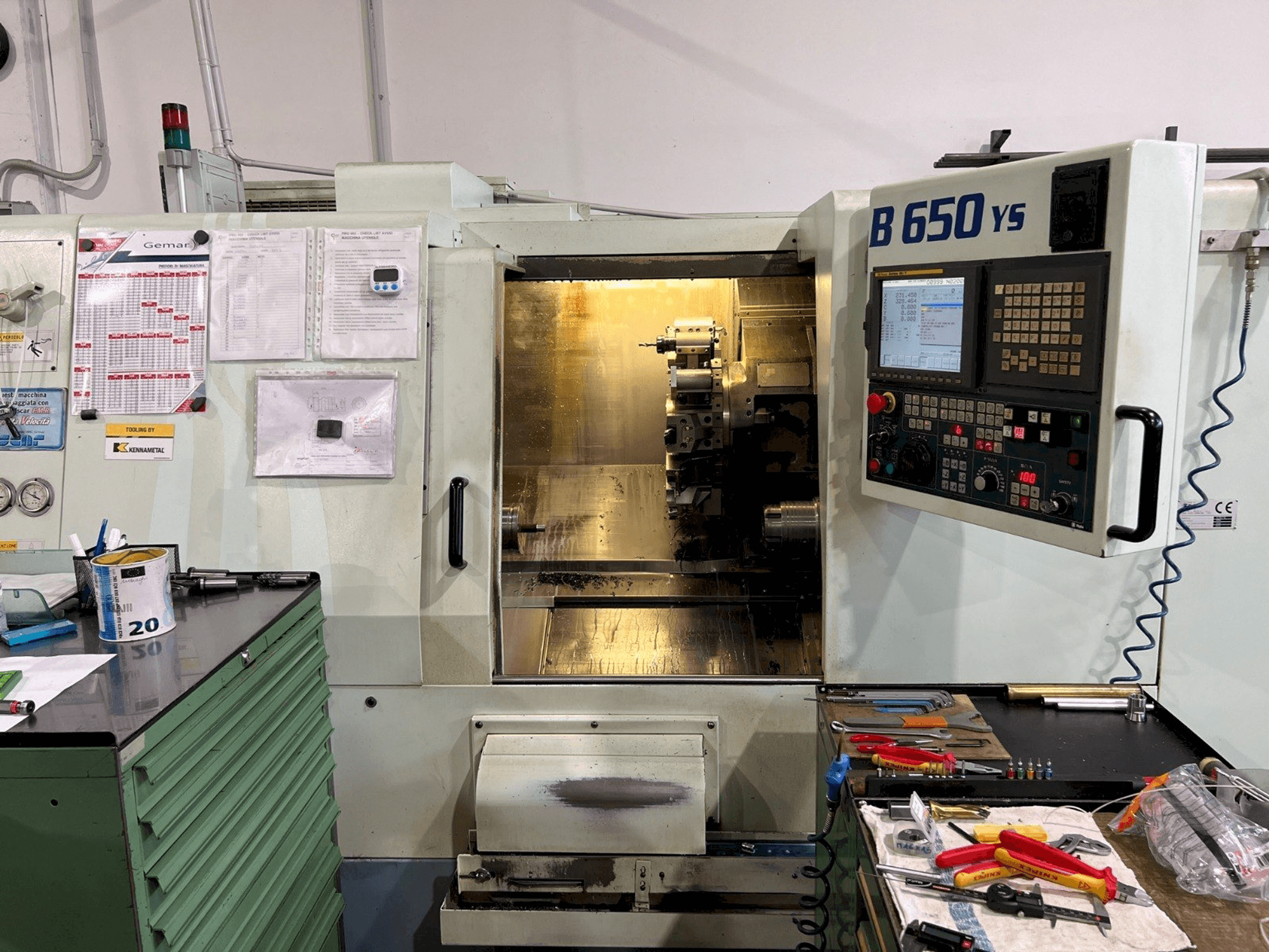 Biglia B650 YS-maskinen framifrån