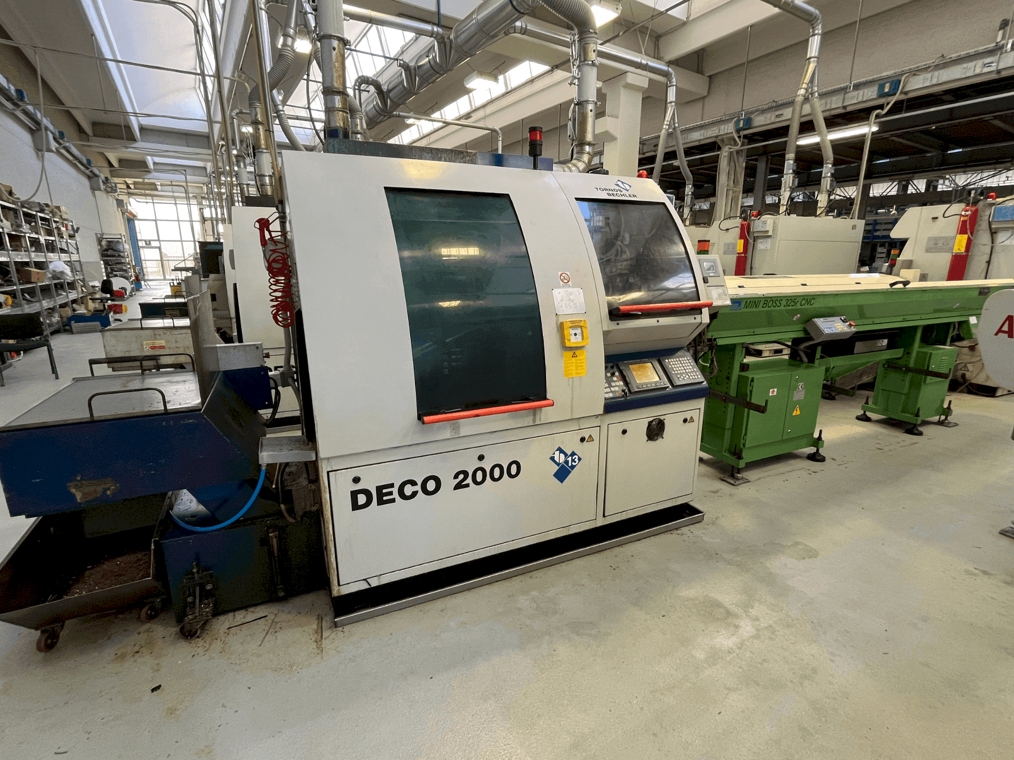 TORNOS DECO 2000/13-maskinen framifrån
