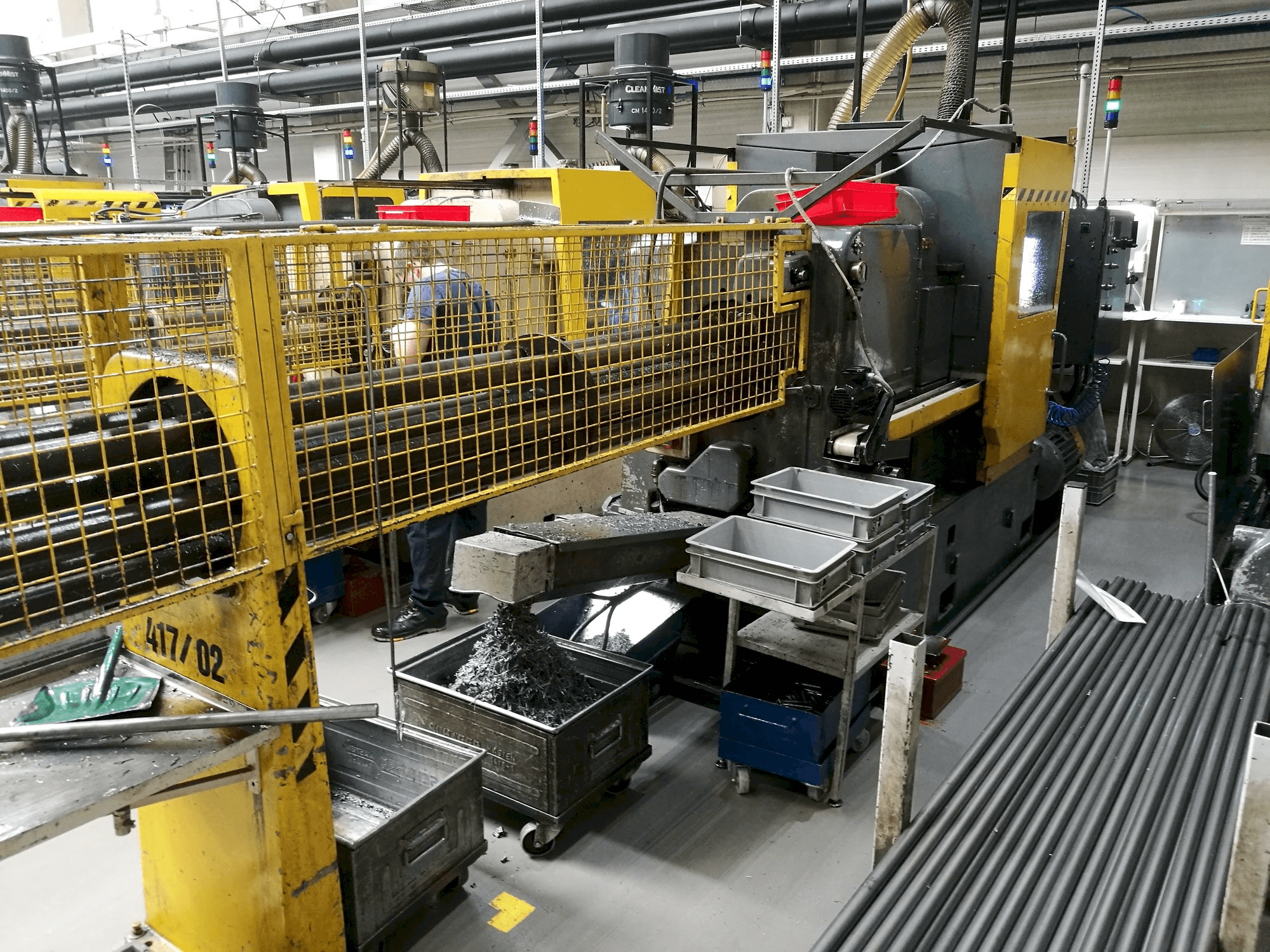 Wickman 1 3/8"-6-maskinen framifrån