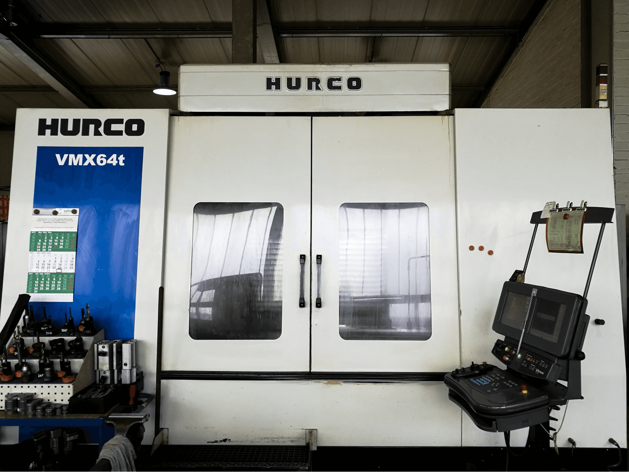 Hurco-maskinens arbetsytaVMX64/40T
