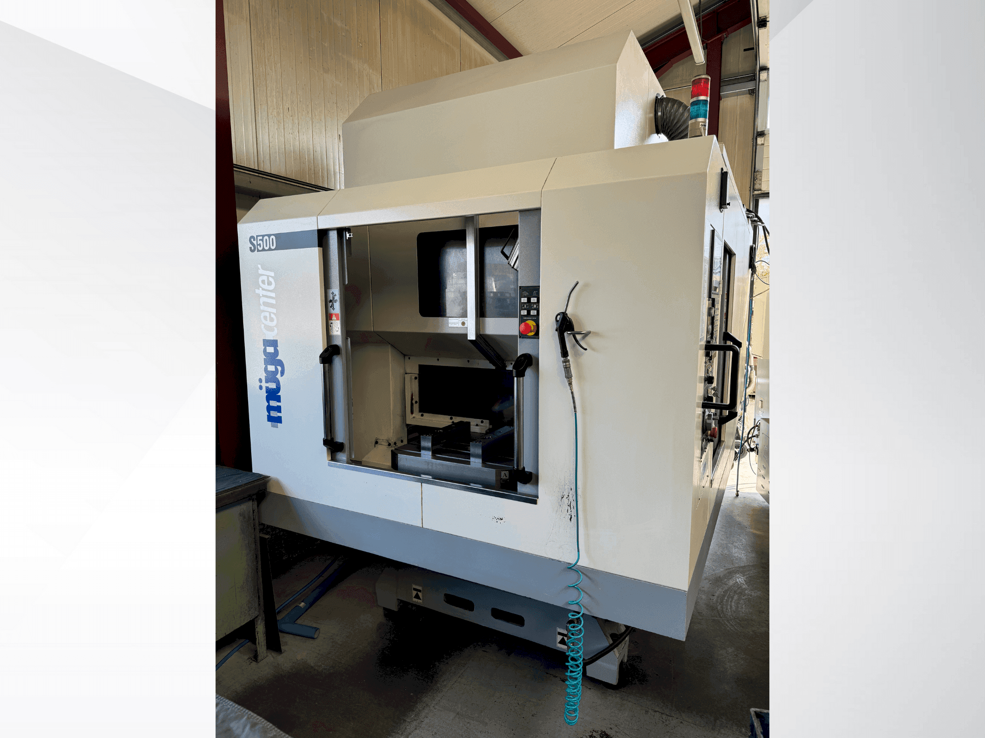 Muga S500-maskinen framifrån