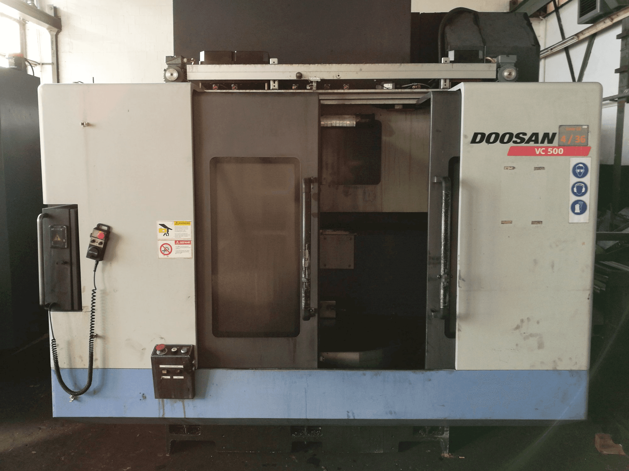 Doosan-maskinen framifrånVC 500