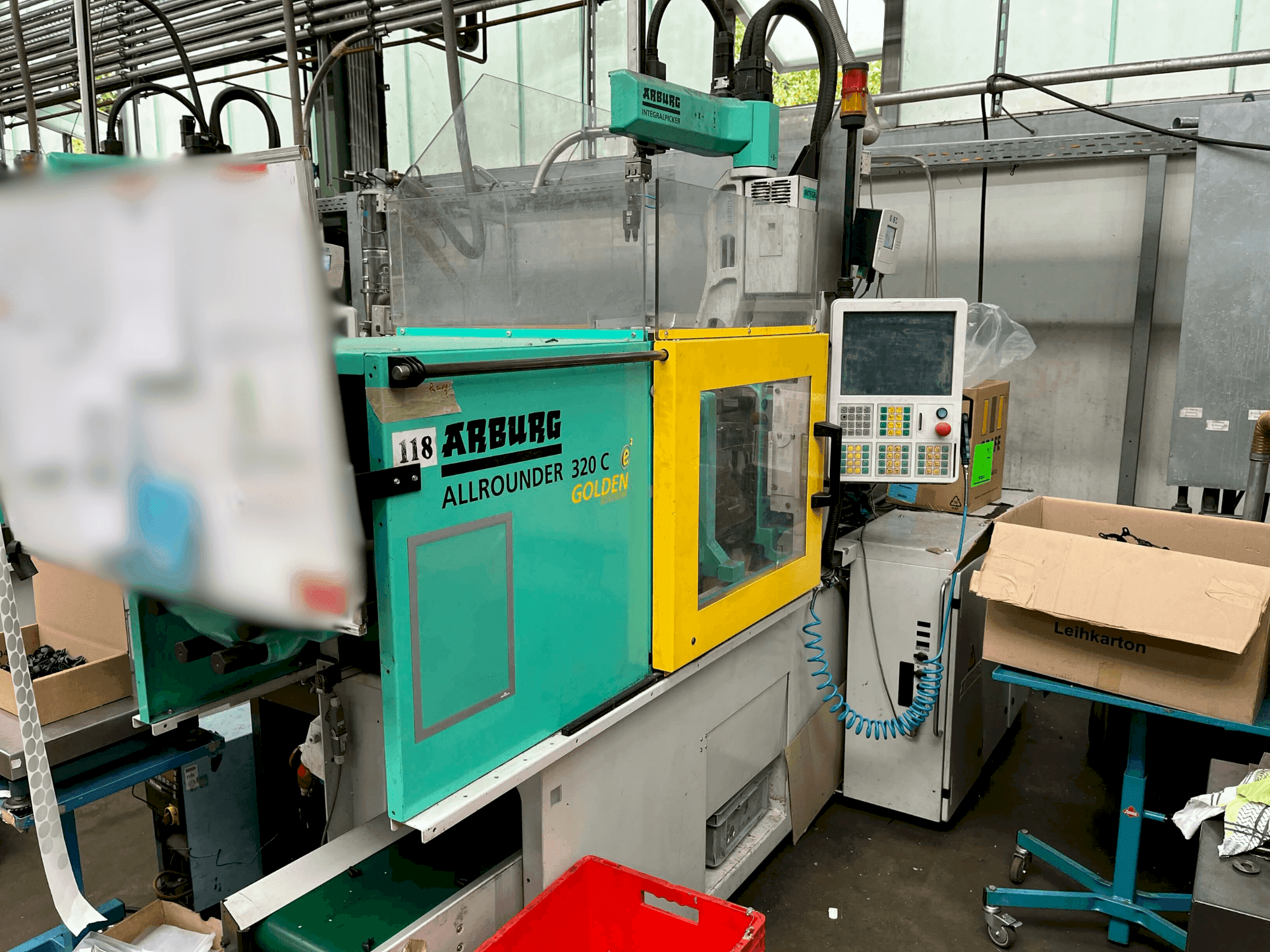 Arburg Allrounder 320-50 C-maskinen framifrån