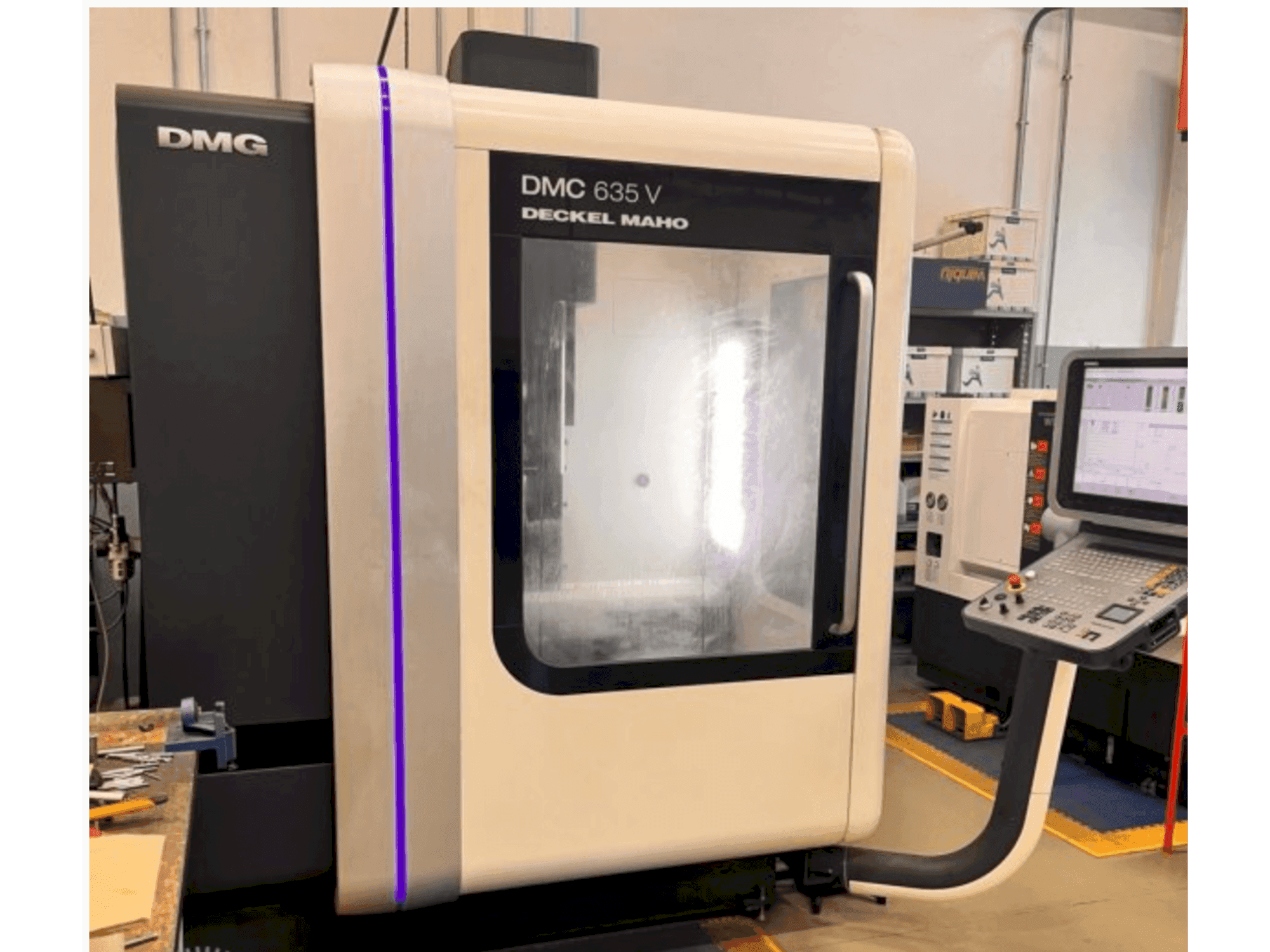 DMG DECKEL MAHO DMC 635 V-maskinen framifrån