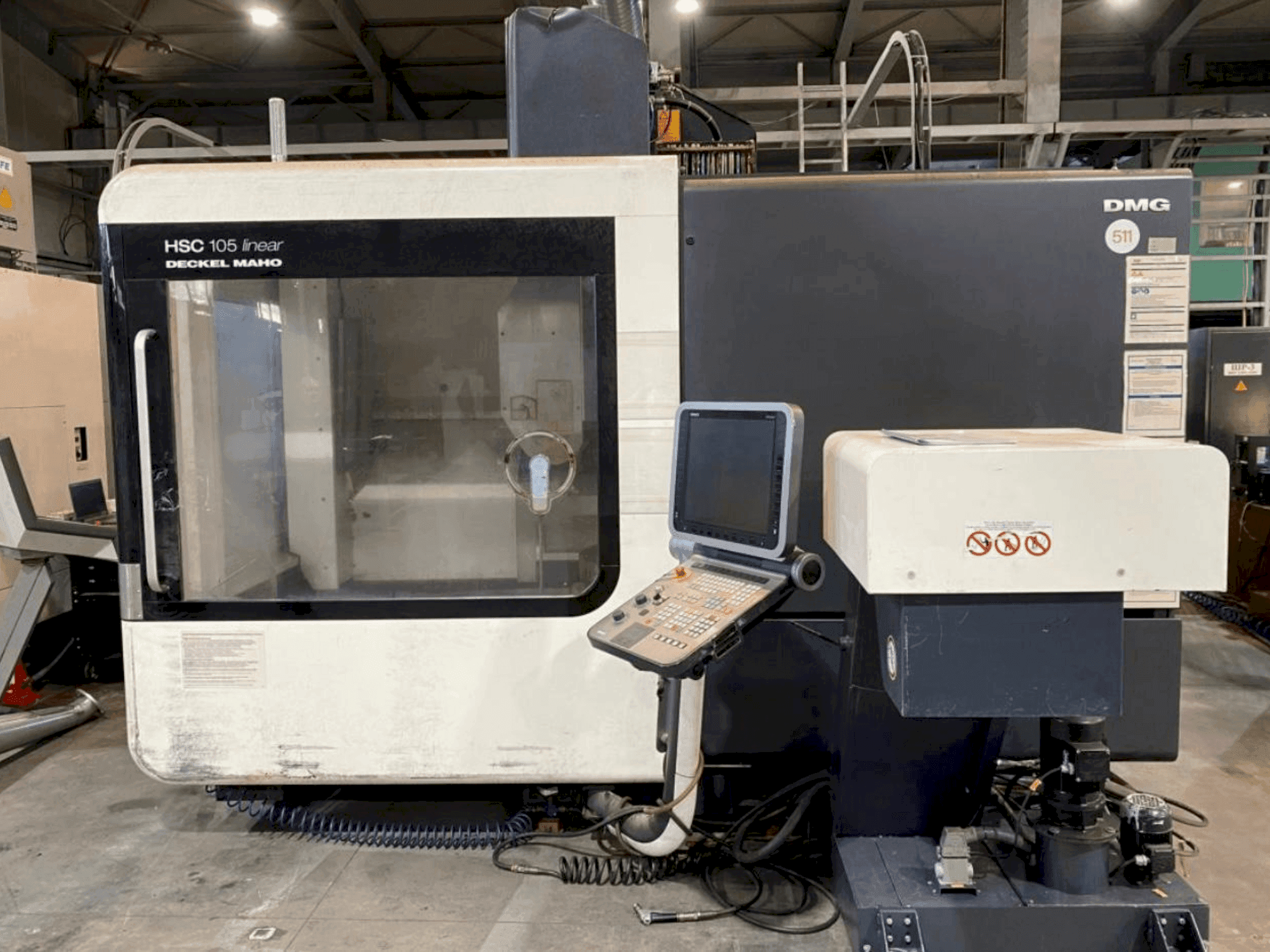 DECKEL MAHO HSC 105 Linear-maskinen framifrån