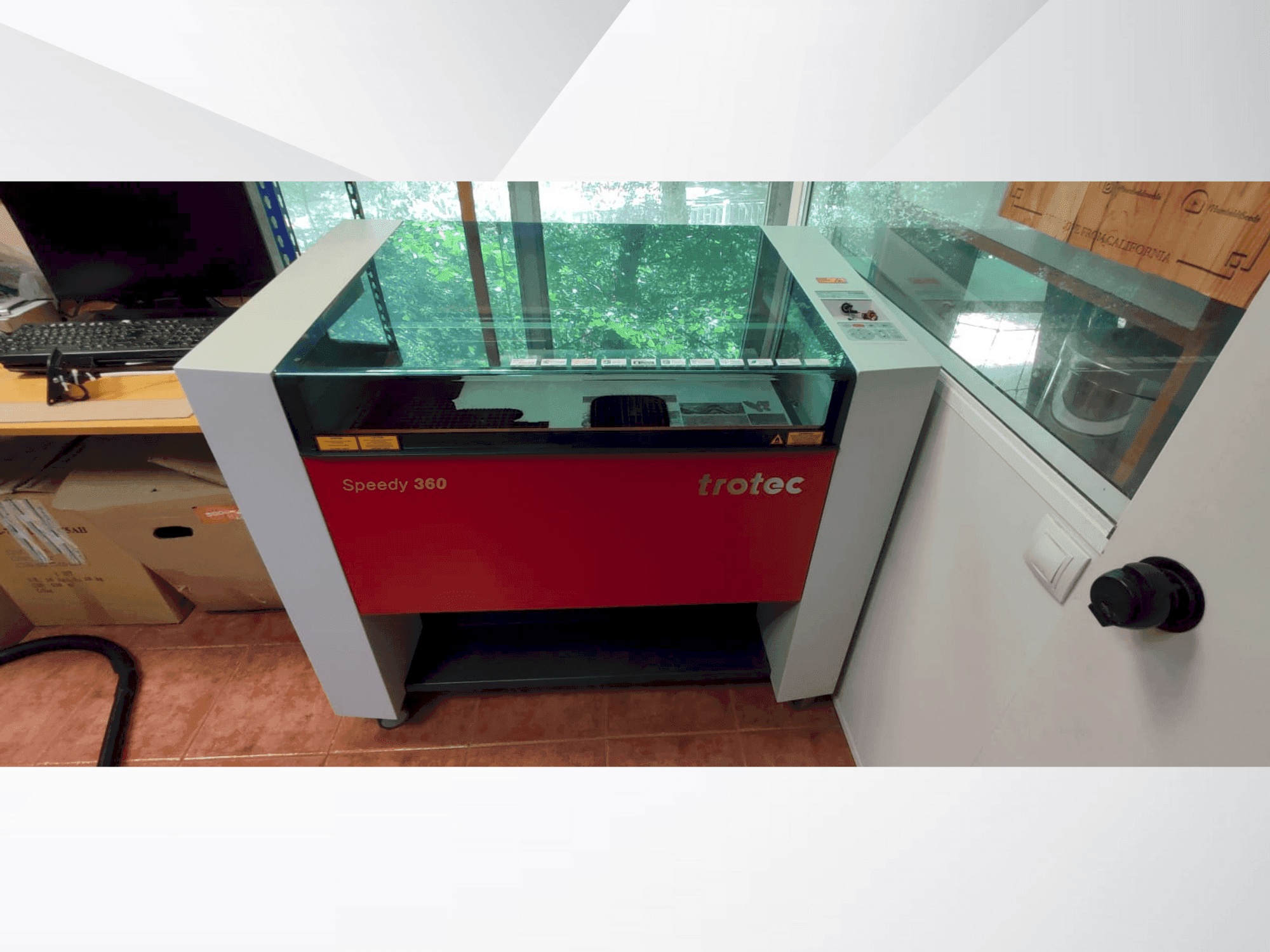 Trotec Speedy 360-maskinen framifrån