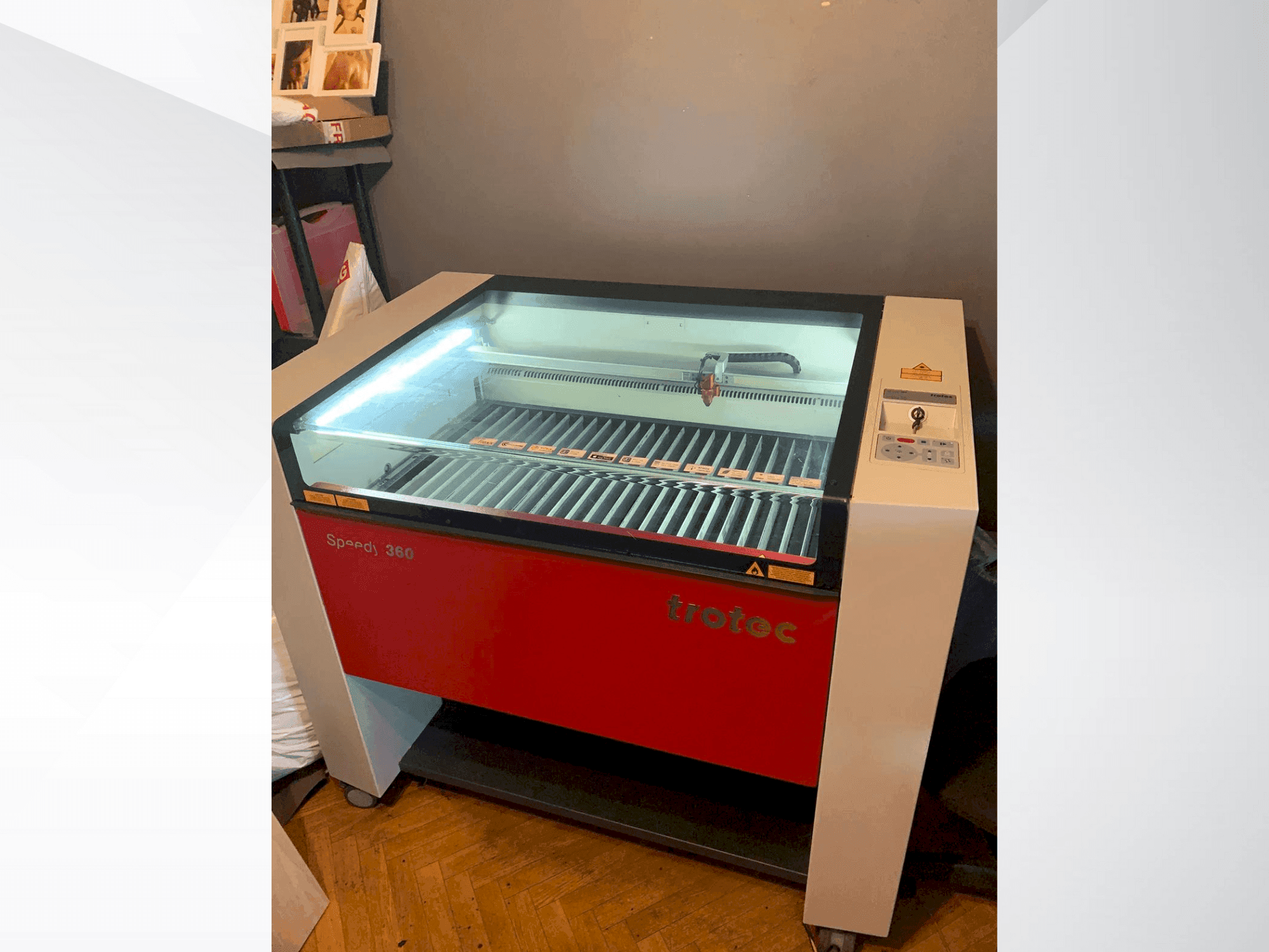 Trotec Speedy 360-maskinen framifrån