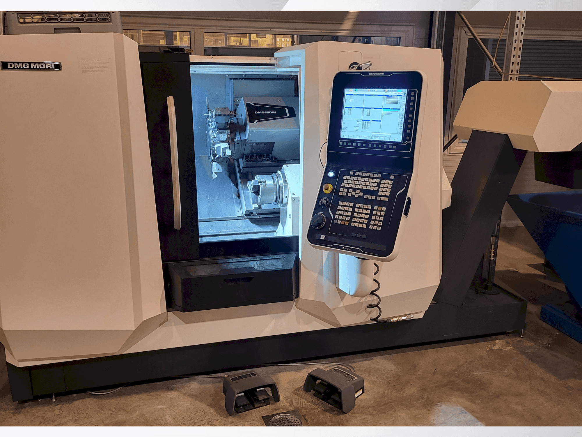 DMG MORI CLX350 V6-maskinen framifrån